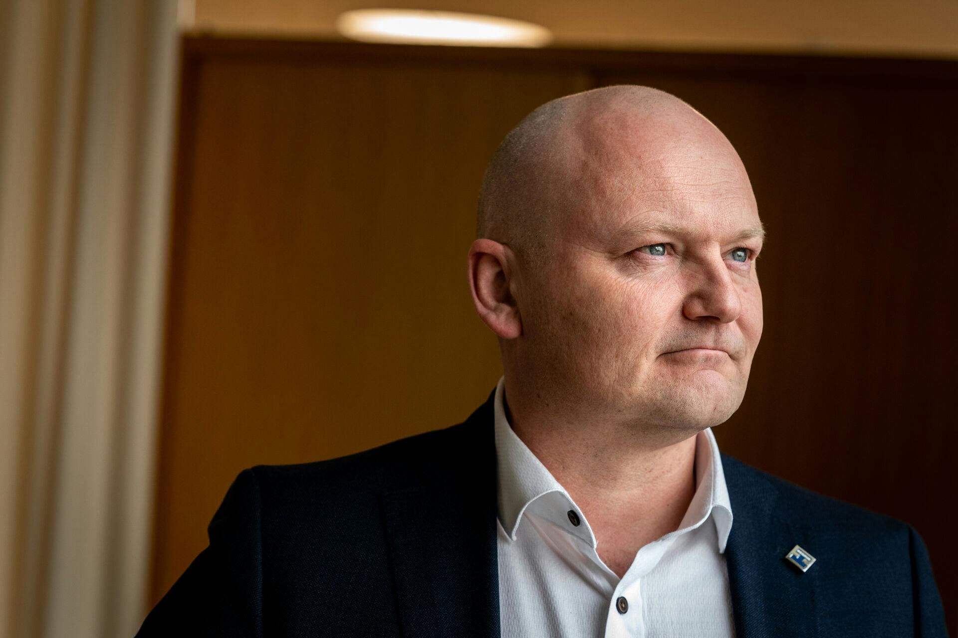 Regionsrådsformand i Region Hovedstaden Lars Gaardhøj på Rigshospitalet i København, torsdag den 17. februar 2022.. (Foto: Ida Marie Odgaard/Ritzau Scanpix)