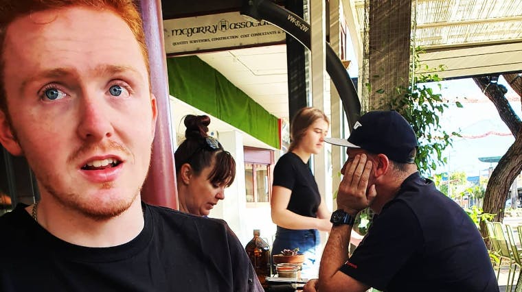 Connor Lambert blev ramt af en lastbil på en træningstur i Belgien.