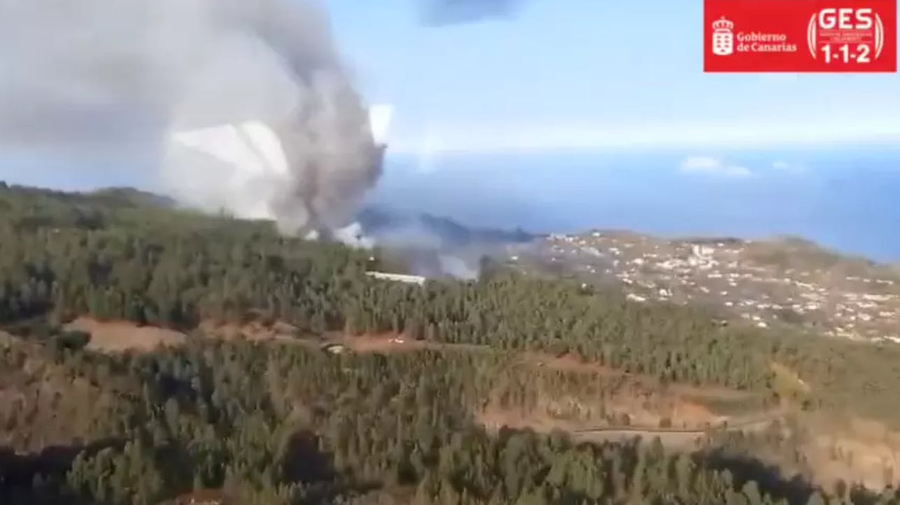 Her ses skovbranden.