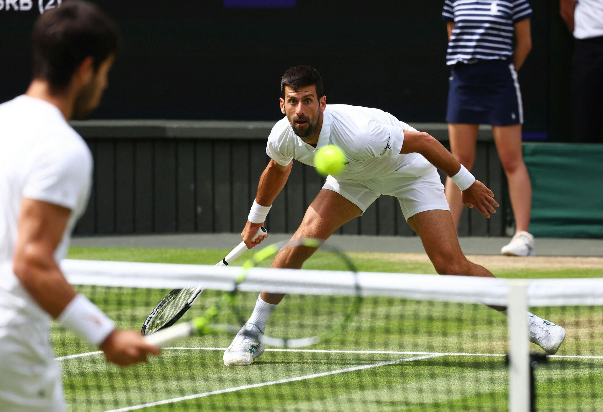 Carlos Alcaraz og Novak Djokovic