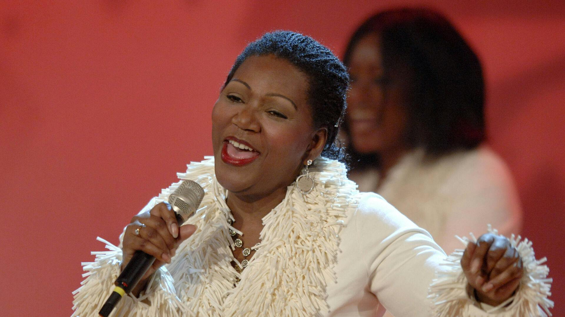 ARCHIVE PHOTO: Liz MITCHELL celebrates her 70th birthday on July 12, 2022, Boney M. feat. Liz MITCHELL, singer, vocal group, on stage.11/29/2006. Photo by: Frank Hoermann/SVEN SIMON/picture-alliance/dpa/AP Images