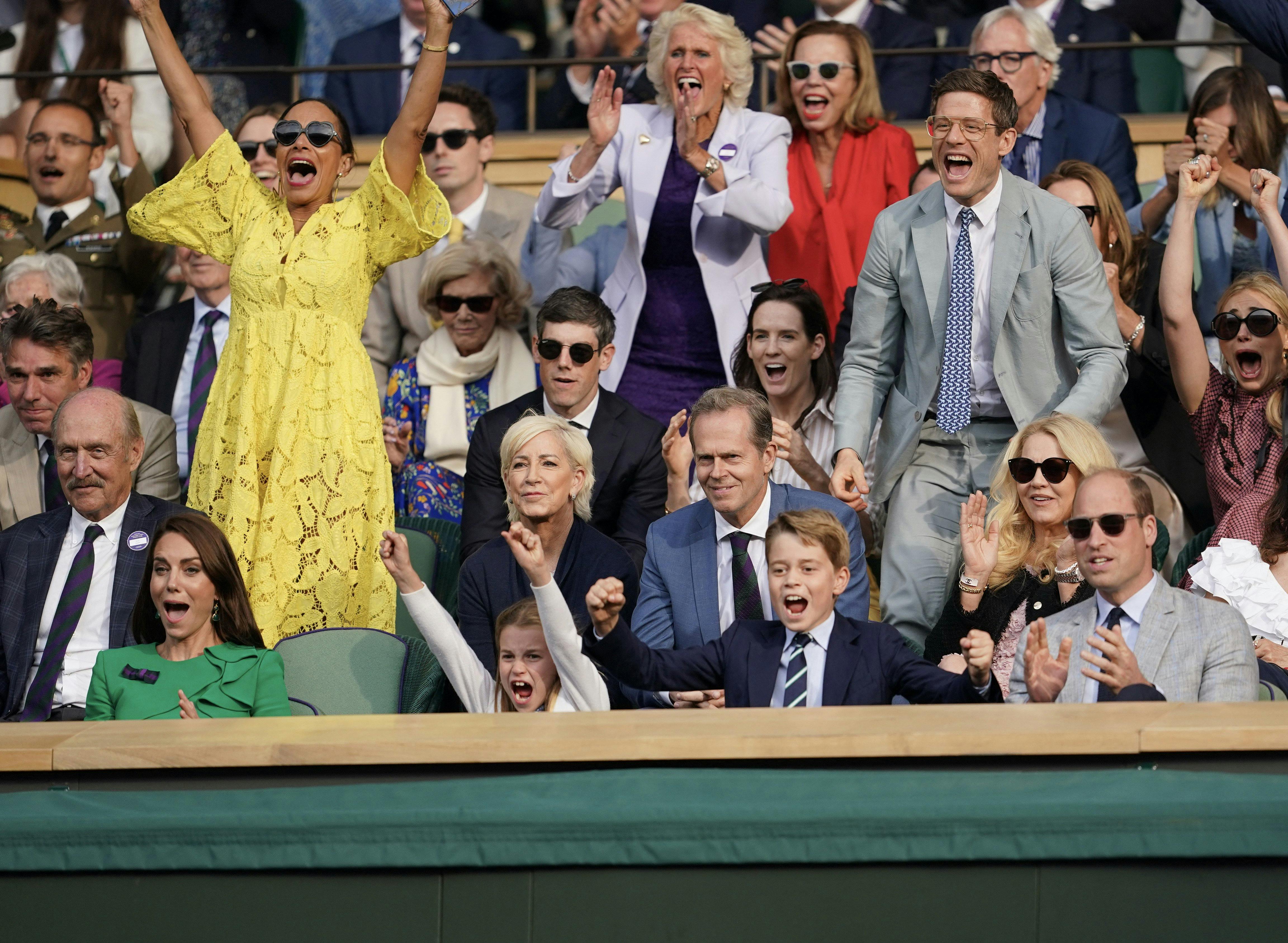 Royal box under Wimbledon-finalen