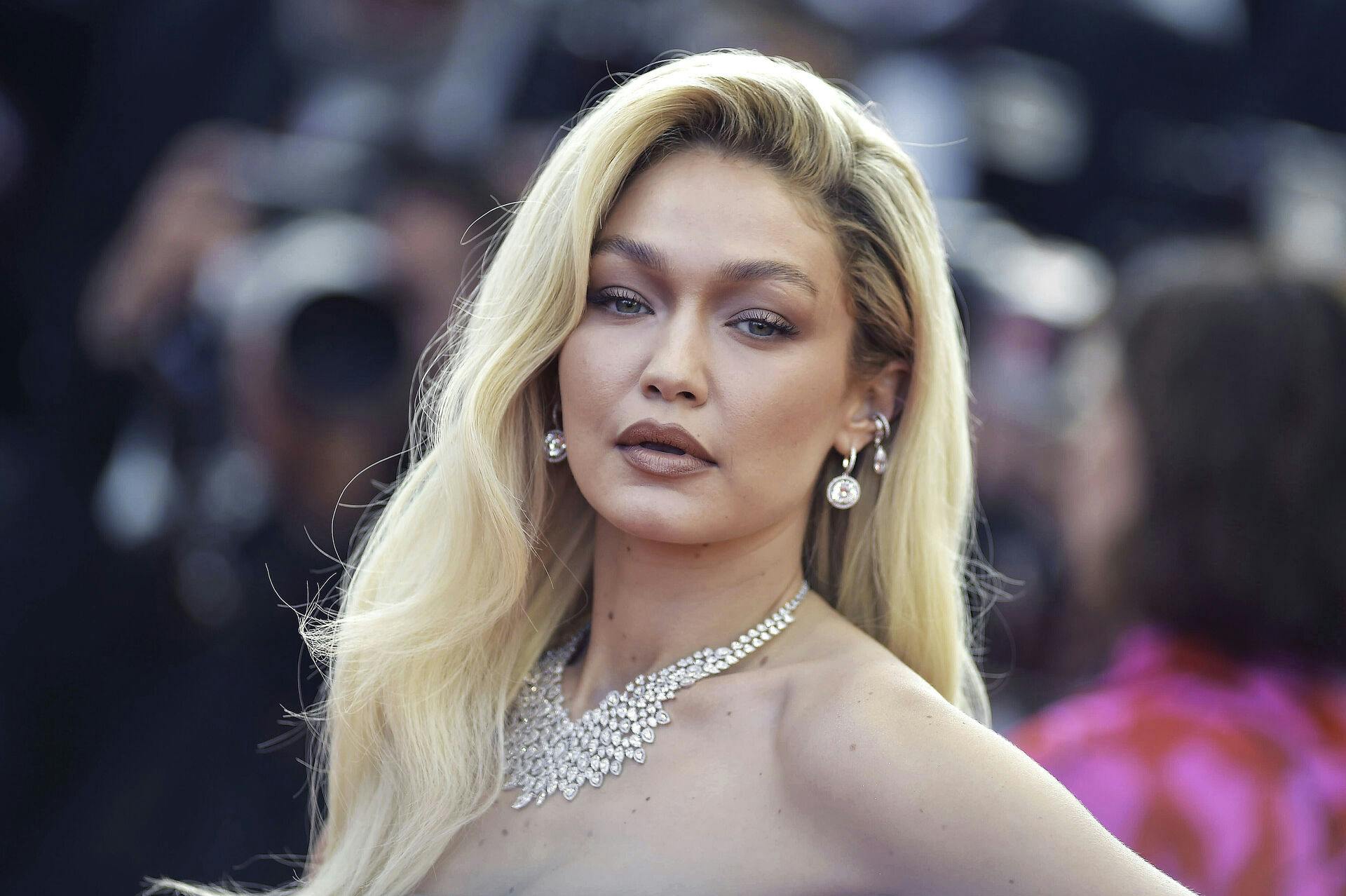 CANNES, FRANCE - MAY 21: Gigi Hadid attends the "Firebrand (Le Jeu De La Reine)" red carpet during the 76th annual Cannes film festival at Palais des Festivals on May 21, 2023 in Cannes, France. Photo by: Rocco Spaziani/picture-alliance/dpa/AP Images