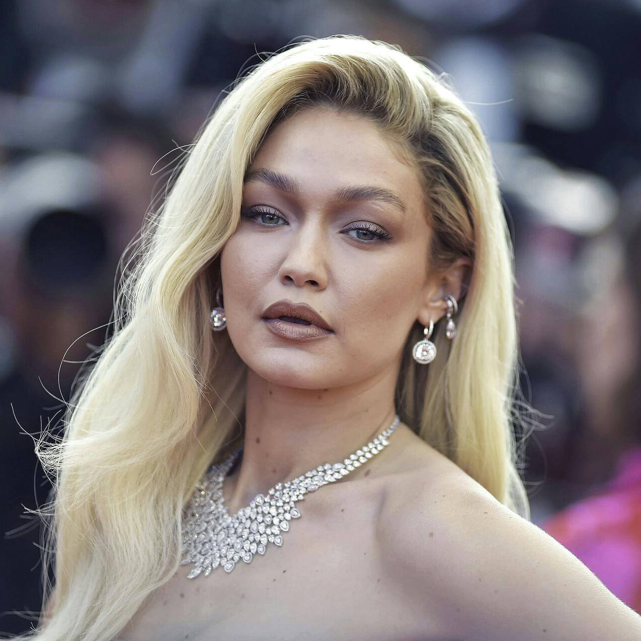 CANNES, FRANCE - MAY 21: Gigi Hadid attends the "Firebrand (Le Jeu De La Reine)" red carpet during the 76th annual Cannes film festival at Palais des Festivals on May 21, 2023 in Cannes, France. Photo by: Rocco Spaziani/picture-alliance/dpa/AP Images