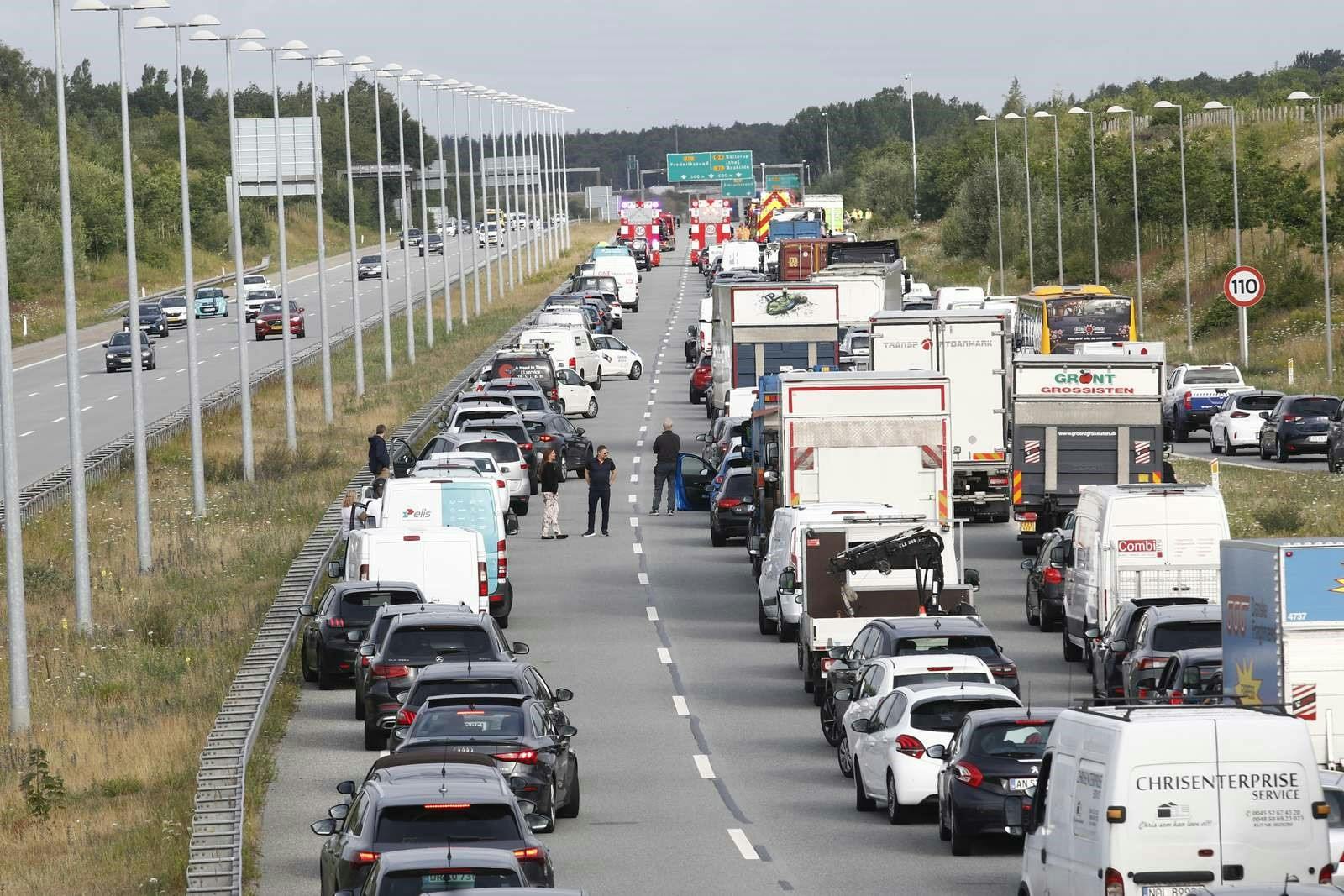 Morgentrafikken er i den grad ramt af spærringen af Frederikssundmotorvejen.