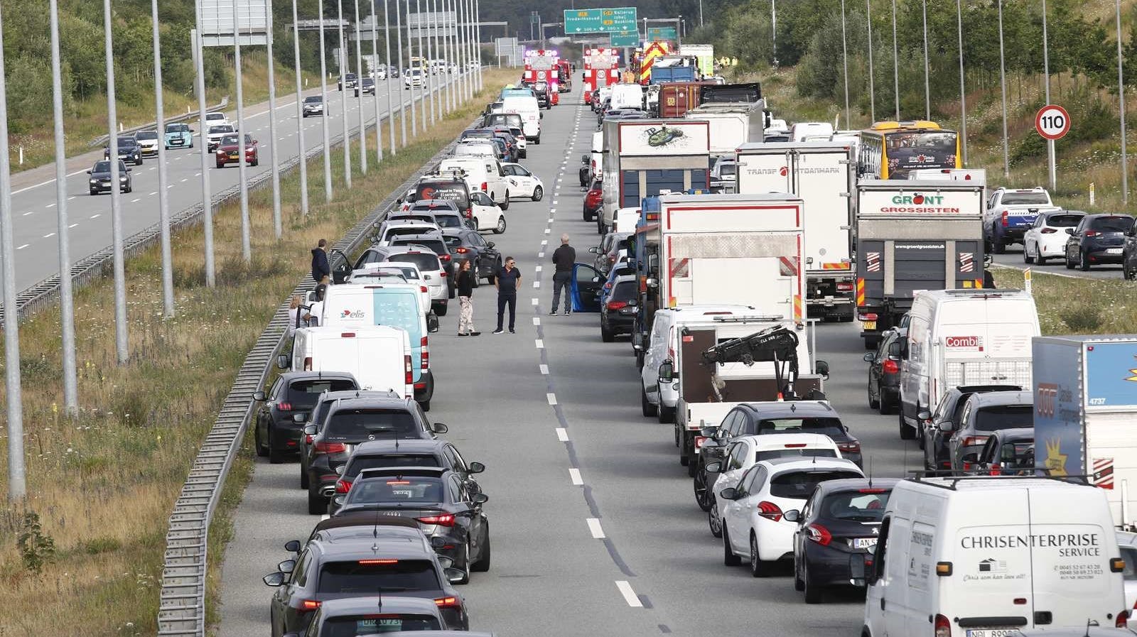 Morgentrafikken er i den grad ramt af spærringen af Frederikssundmotorvejen.