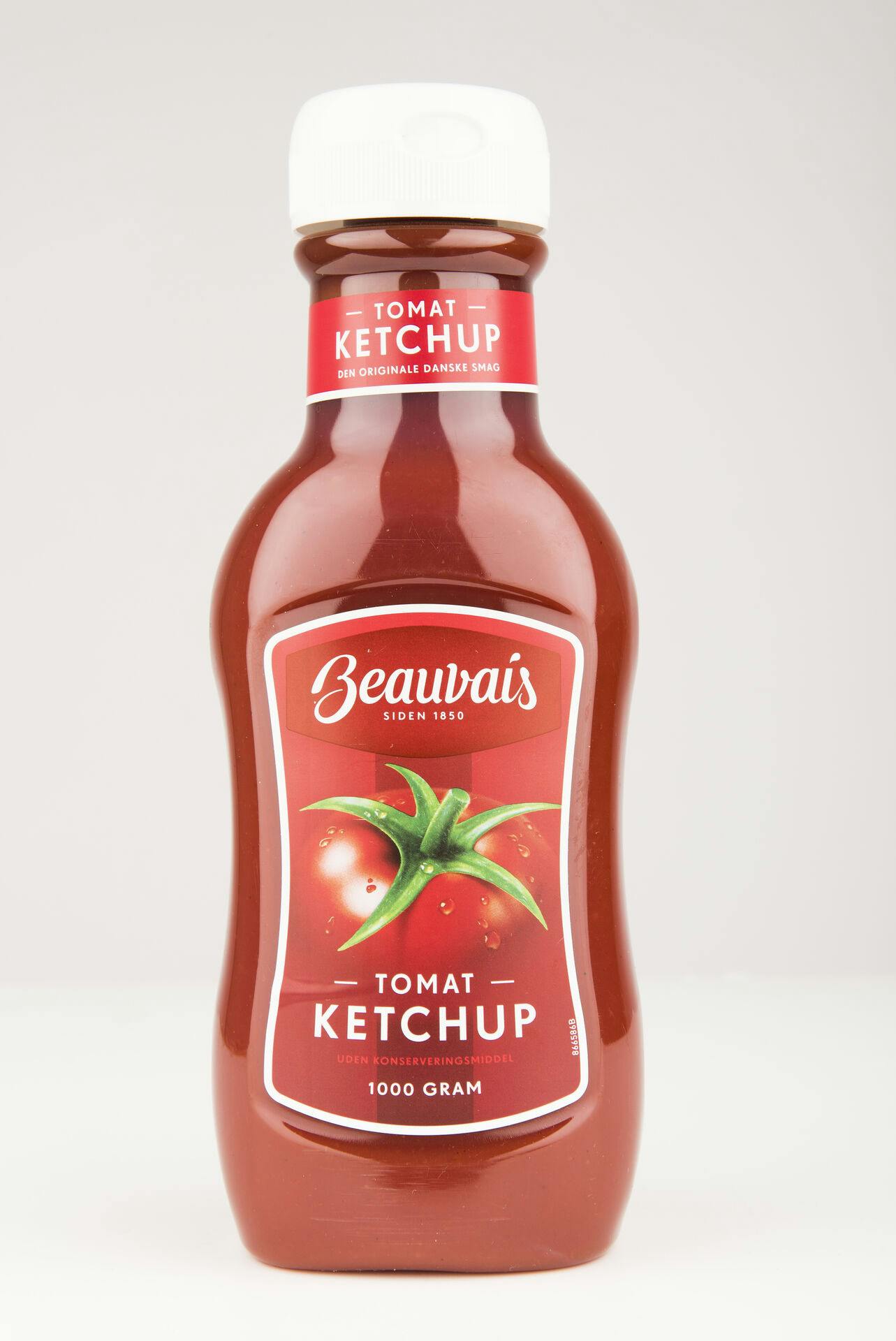 1000 g. Beauvais Ketchup med holdbarhedsdatoen 02.07.2025 tilbagekaldes.
