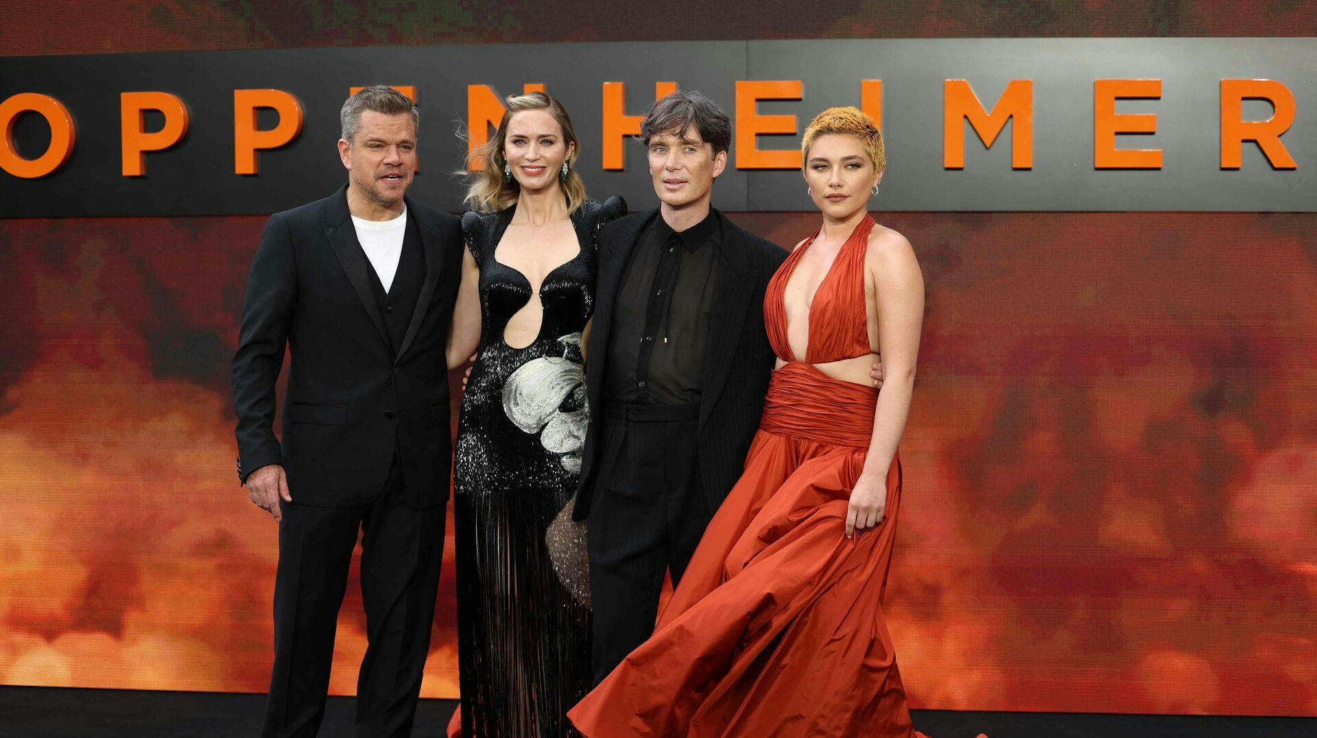 Matt Damon, Emily Blunt, Cillian Murphy og Florence Pugh er alle med i Christopher Nolans film "Oppenheimer".