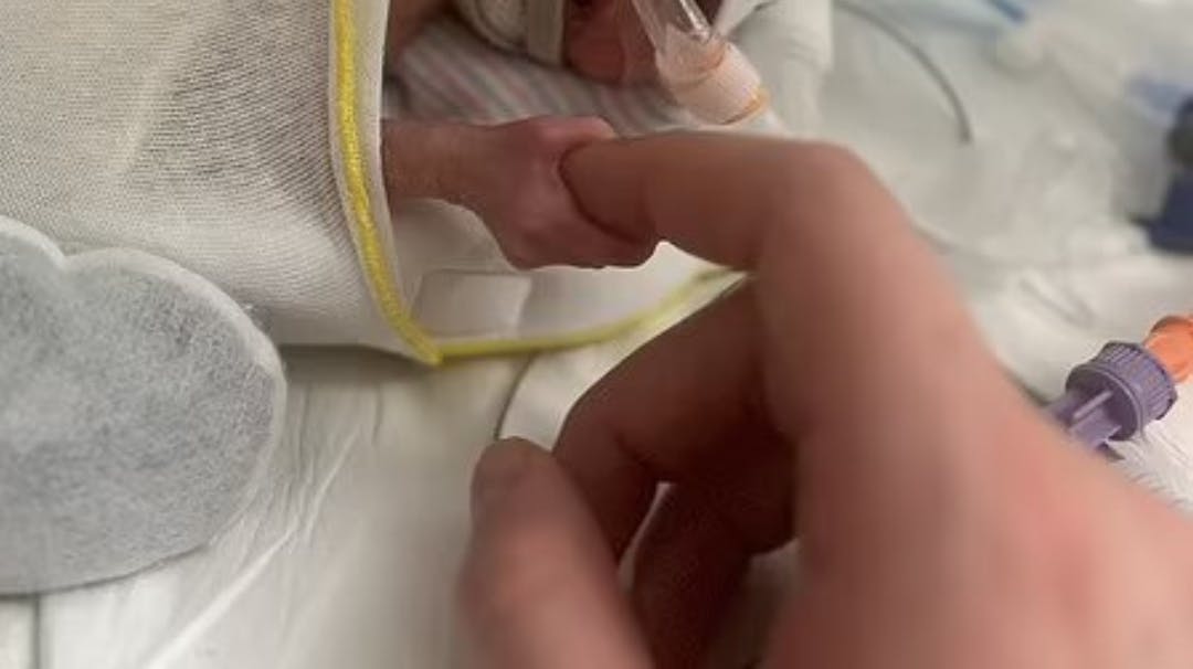 Zaylan Reed kunne være i en håndflade, da han blev født.