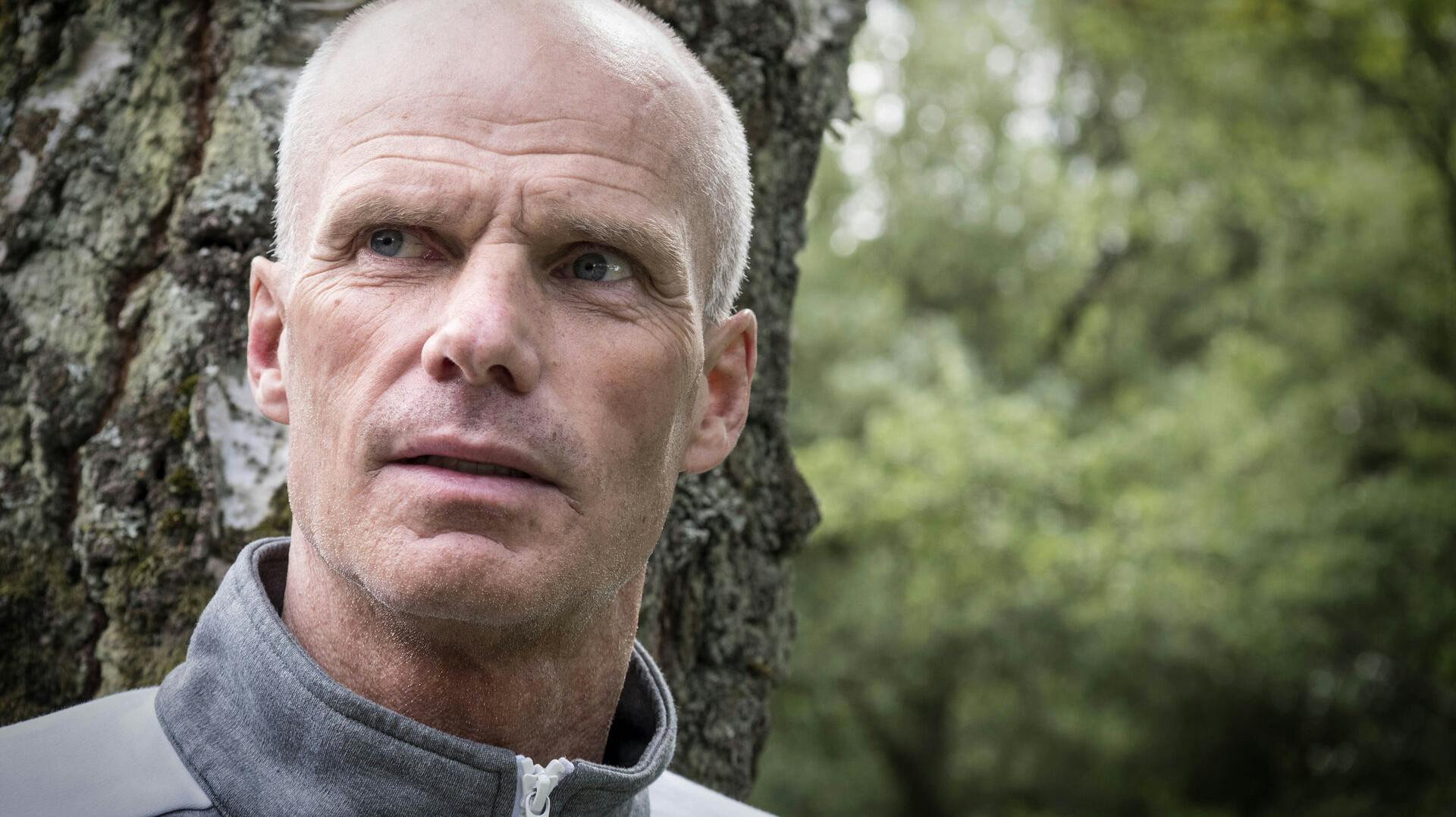 Tommy Møller Nielsen fortæller om sin far. Foto: Nils Svalebøg