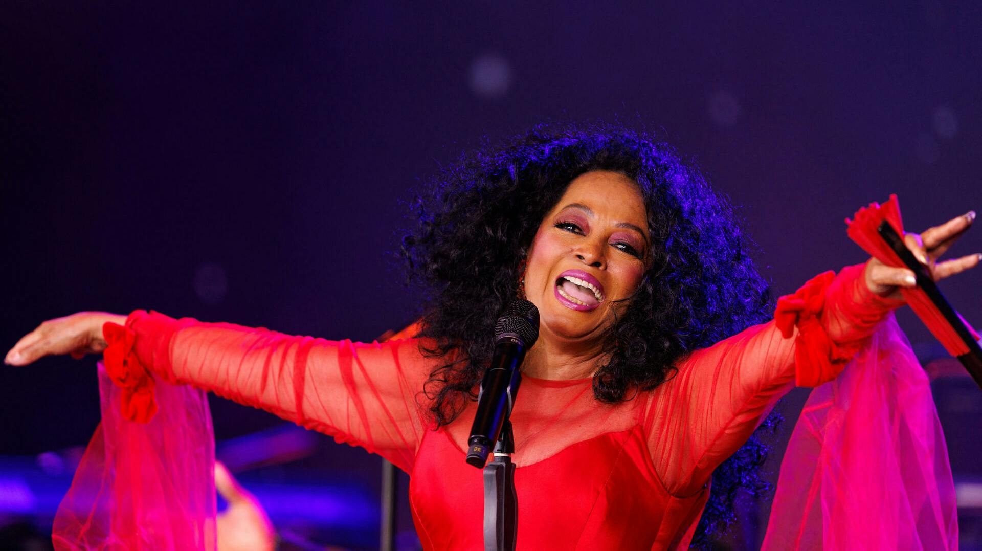 Diana Ross, singer and actor, performs at the closing of the 2023 Milken Institute Global Conference in Beverly Hills, California, U.S., May 3, 2023. REUTERS/Mike Blake