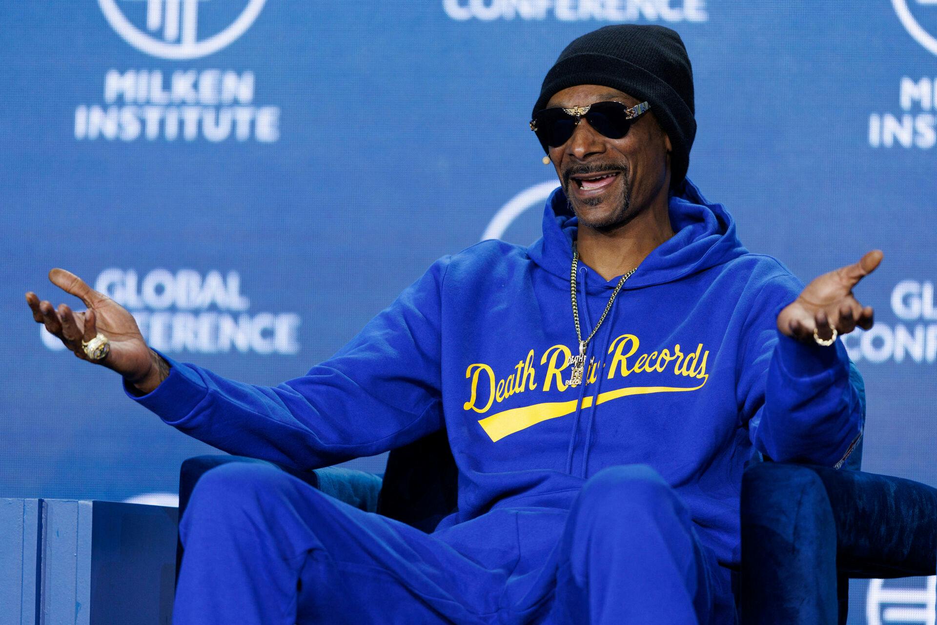 Snoop Dogg, Entrepreneur, Rapper and Owner, Death Row Records speaks at the 2023 Milken Institute Global Conference in Beverly Hills, California, U.S., May 3, 2023. REUTERS/Mike Blake