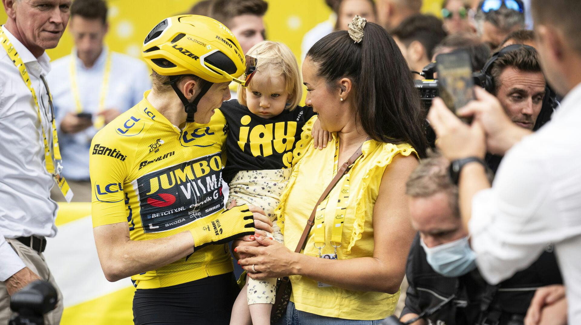 Jonas Vingegaard og Trine ser gerne en familieforøgelse i fremtiden.