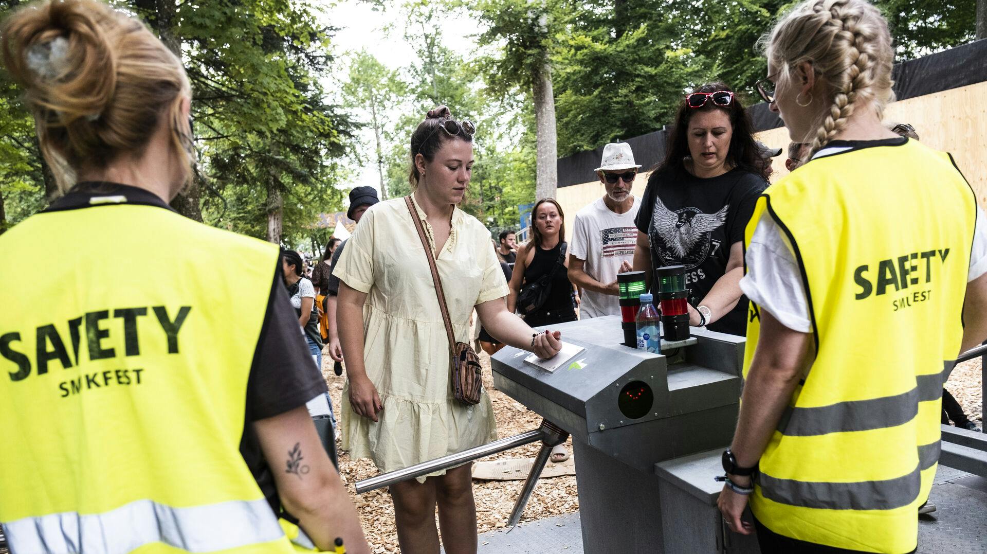 Det er ikke kun ved indgangen, at der bliver pres på under Smukfest.