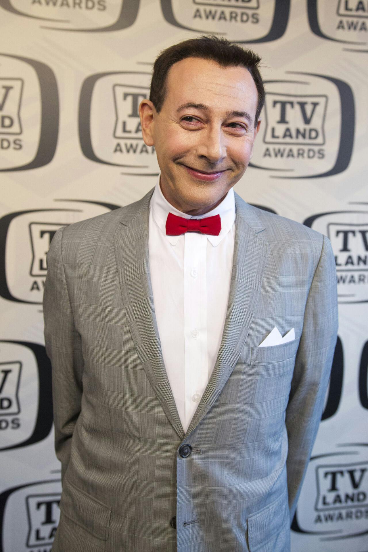 Paul Reubens arrives to the TV Land Awards 10th Anniversary in New York, Saturday, April 14, 2012. (AP Photo/Charles Sykes)
