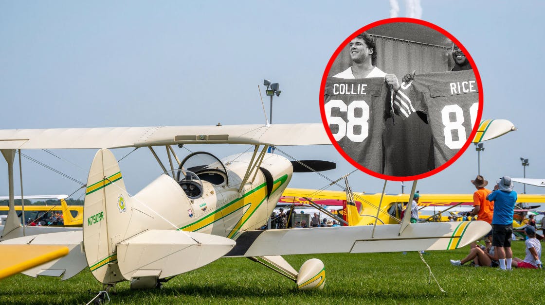 Den dobbelte Super Bowl-vinder Bruce Collie har mistet sin datter Devyn Reiley i en flyulykke, da hun skulle flyve til Oshkosh Air Show i Wisconsin.