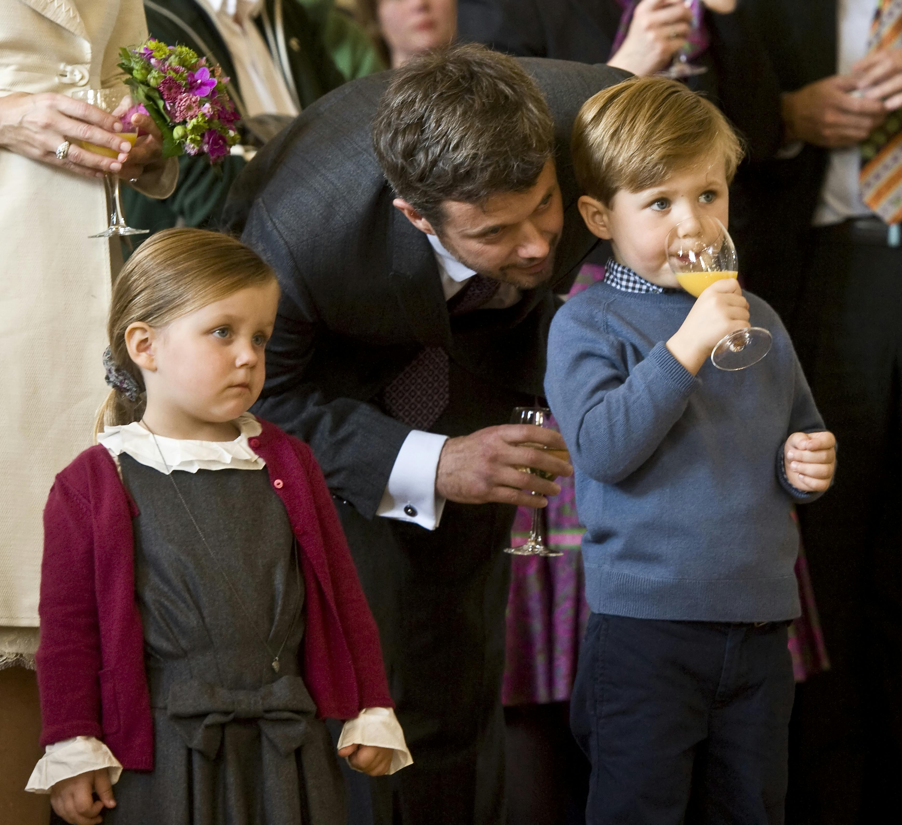 Prinsesse Isabella, kronprins Frederik og prins Christian
