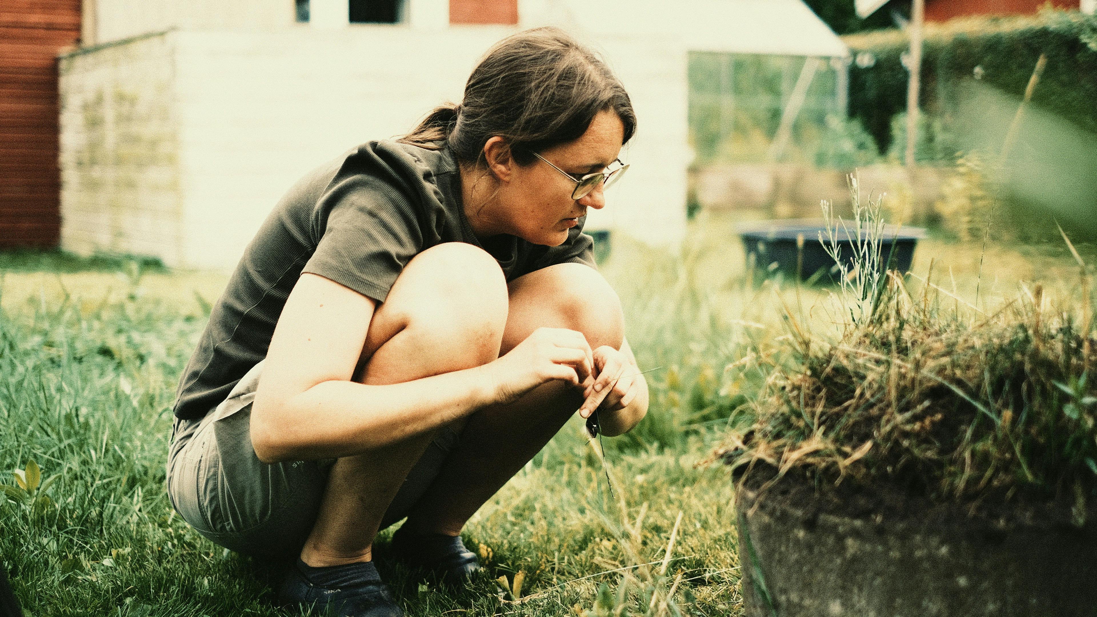 Ditte Skøttrup Larsen er mor til en fireårig, der godt kan udfordre hendes tid til at ordne haven, fortæller hun i "Balladen om kolonihaven".