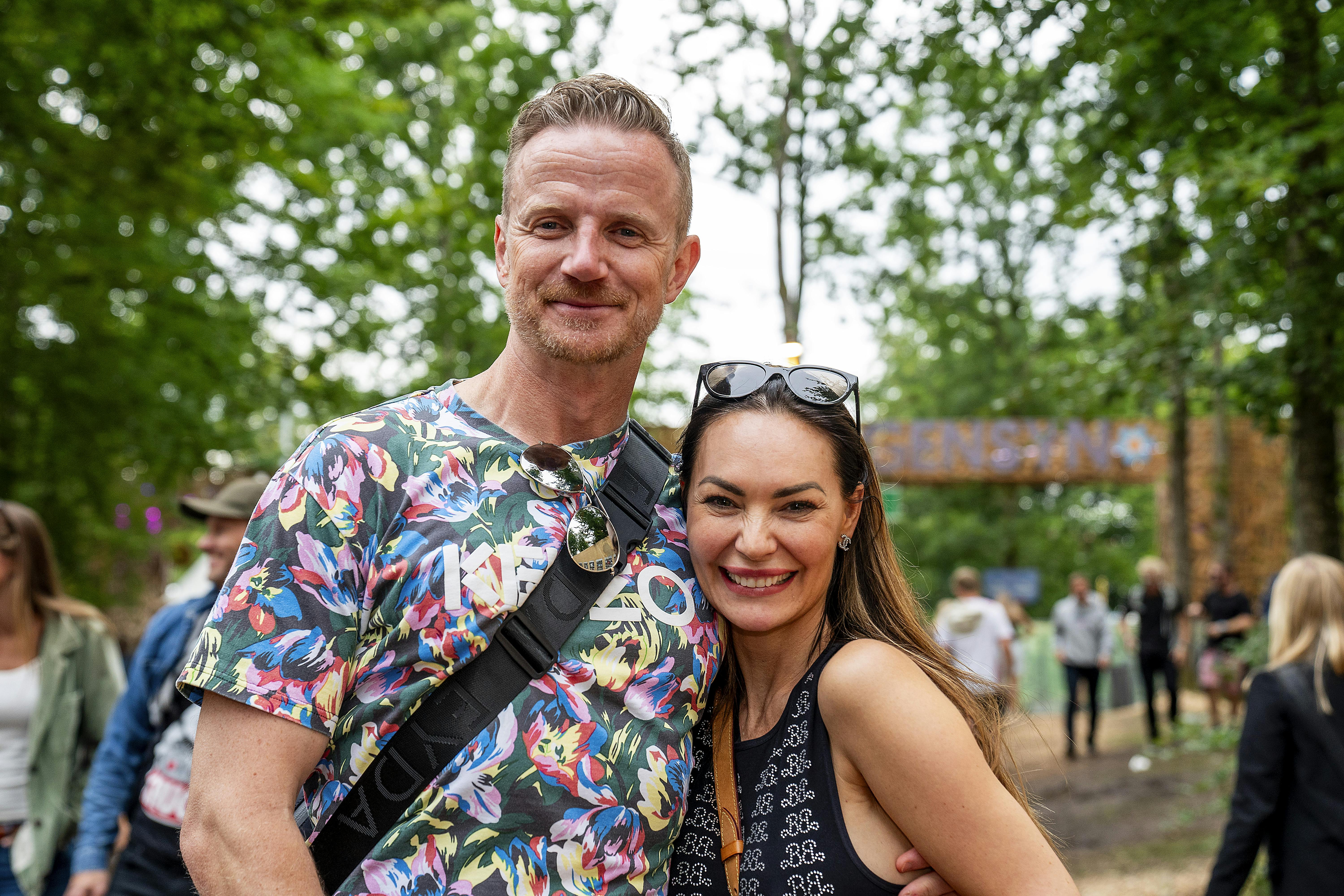 Mascha Vang og&nbsp;Troels Krohn Dehli hyggede på Smukfest dagen inden ulykken.