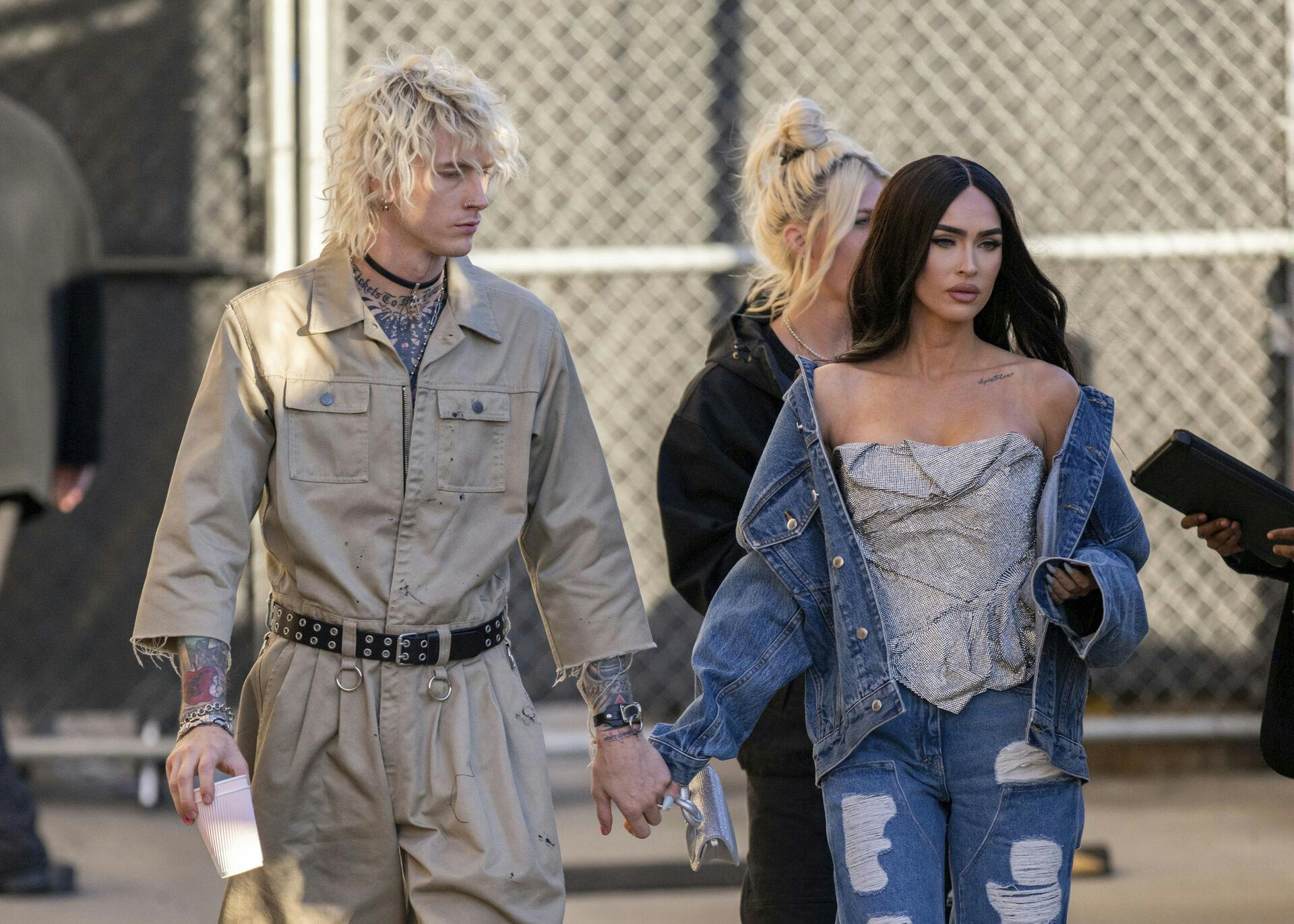 Machine Gun Kelly and Megan Fox seen at "Jimmy Kimmel Live" in Los Angeles, California. December 07, 2022. Credit: BauerGriffin/MediaPunch /IPX