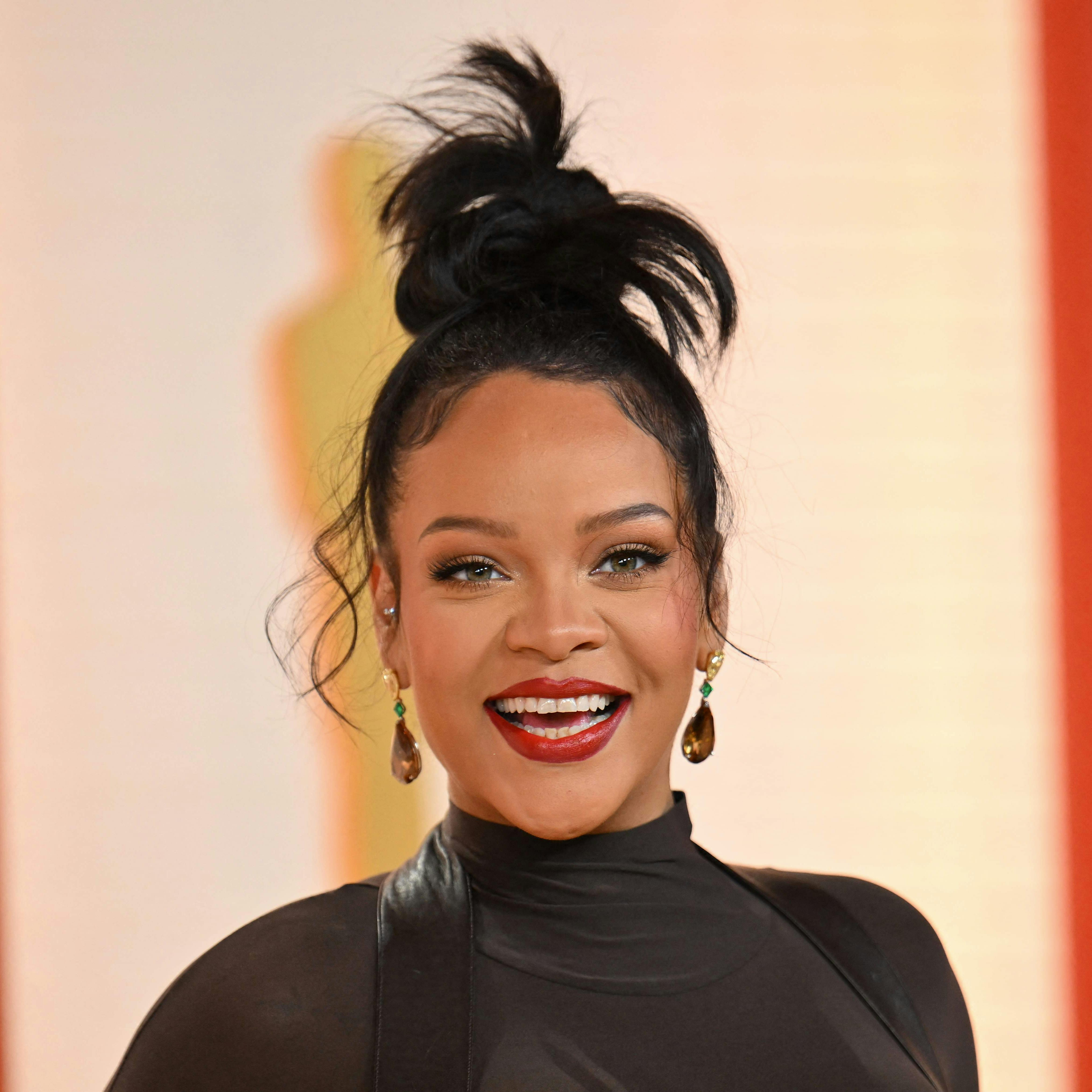 Barbadian singer-songwriter, actress Rihanna attends the 95th Annual Academy Awards at the Dolby Theatre in Hollywood, California on March 12, 2023. (Photo by ANGELA WEISS / AFP)