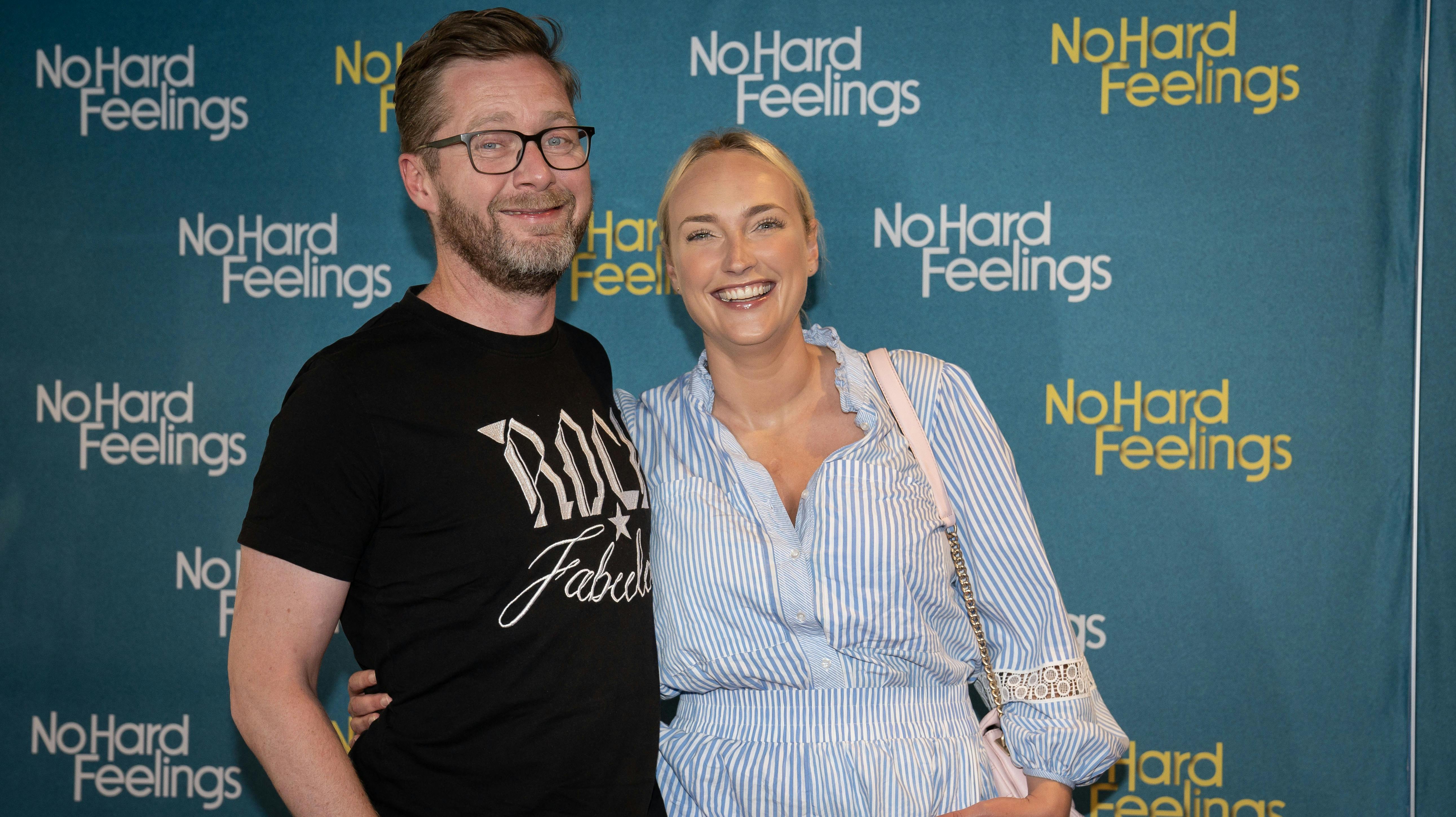 OPGAVE: Gallapremiere på komedien NO HARD FEELINGS Lasse Rimmer og Line HoffmeyerSTED: Moviehouse - HellerupJOURNALIST: Tanja LarsenFOTOGRAF: Hanne JuulDATO: 202306120