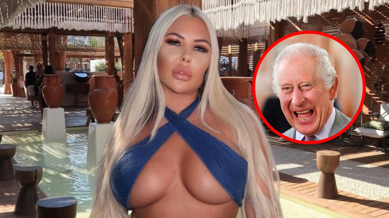 Ifølge The Sun var kong Charles ikke hjemme, da Isabelle Berry valgte at vise sin "Brazilian Butt Lift"-bagdel frem i g-streng.