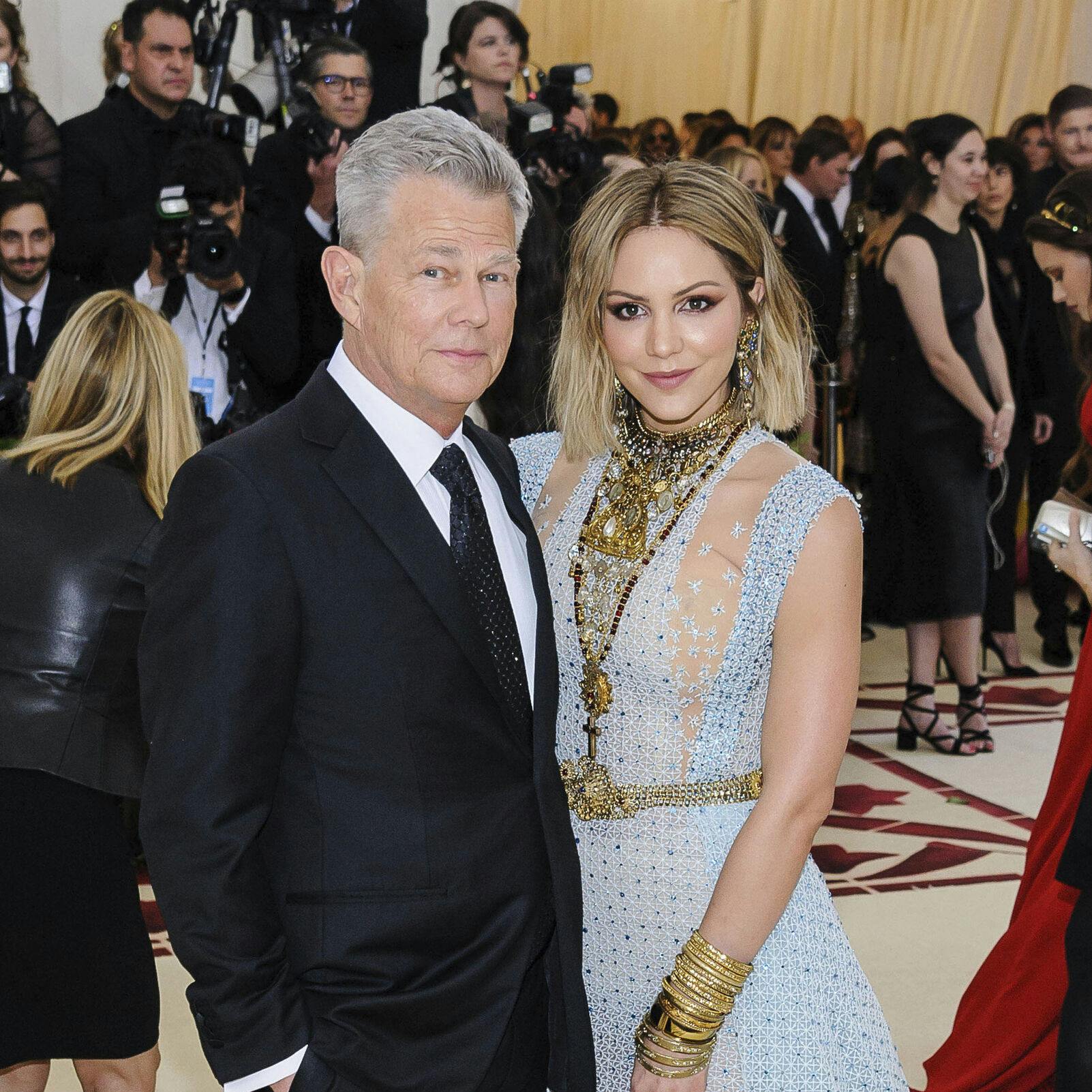 AUGUST 11th 2023: Katharine McPhee cancels appearances on her current concert tour with husband David Foster due to the sudden death of her son's nanny. - File Photo by: zz/ESBP/STAR MAX/IPx 2018 5/7/18 David Foster and Katharine McPhee at the 2018 Costume Institute Benefit Gala celebrating the opening of "Heavenly Bodies: Fashion and the Catholic Imagination" held on May 7, 2018 at The Metropolitan Museum of Art in New York City. (NYC)