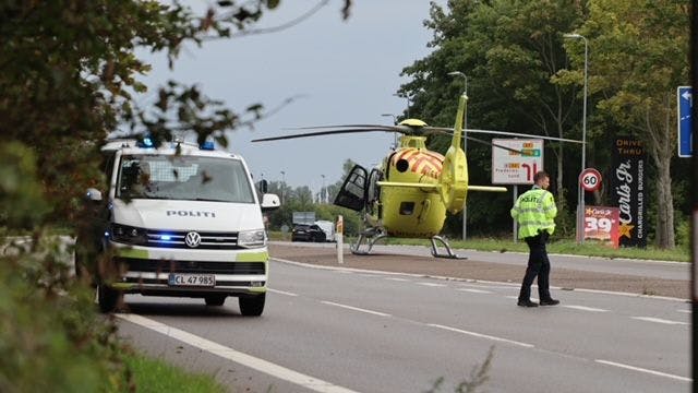 Krydset mellem Gl. Ringstedvej og Valdemar Sejrsvej er afspærret lørdag eftermiddag.