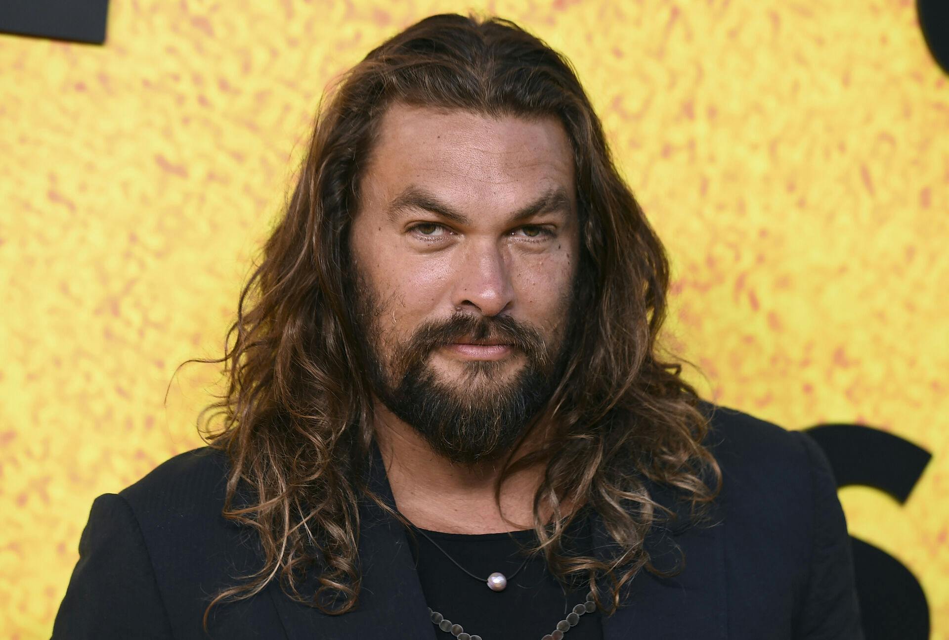 Jason Momoa arrives at the premiere of third season of "See, " Tuesday, Aug. 23, 2022, at DGA Theatre in Los Angeles. (Photo by Jordan Strauss/Invision/AP)