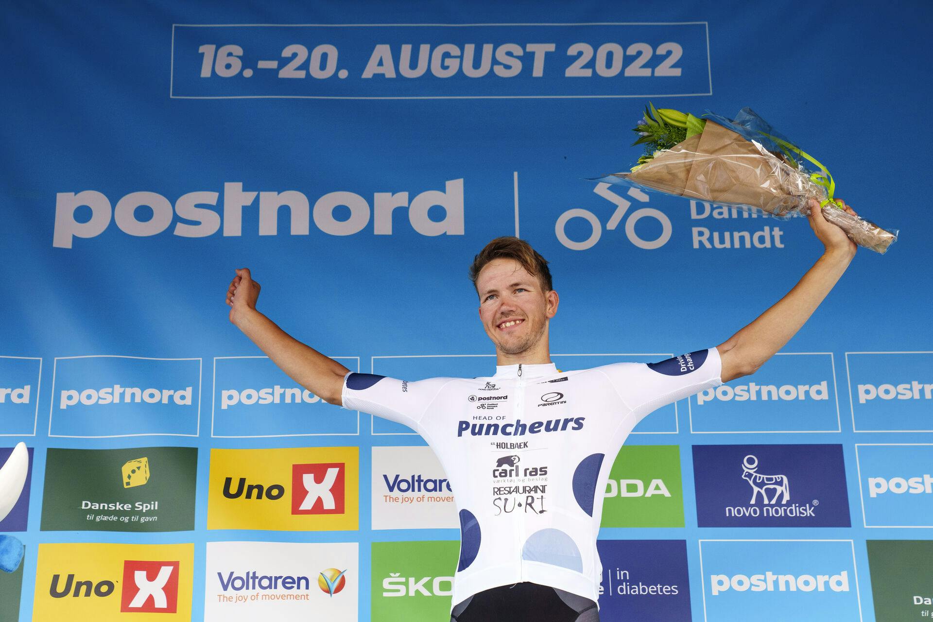 Rasmus Bøgh Wallin vandt bakketrøjen i PostNord Danmark Rundt 2022.