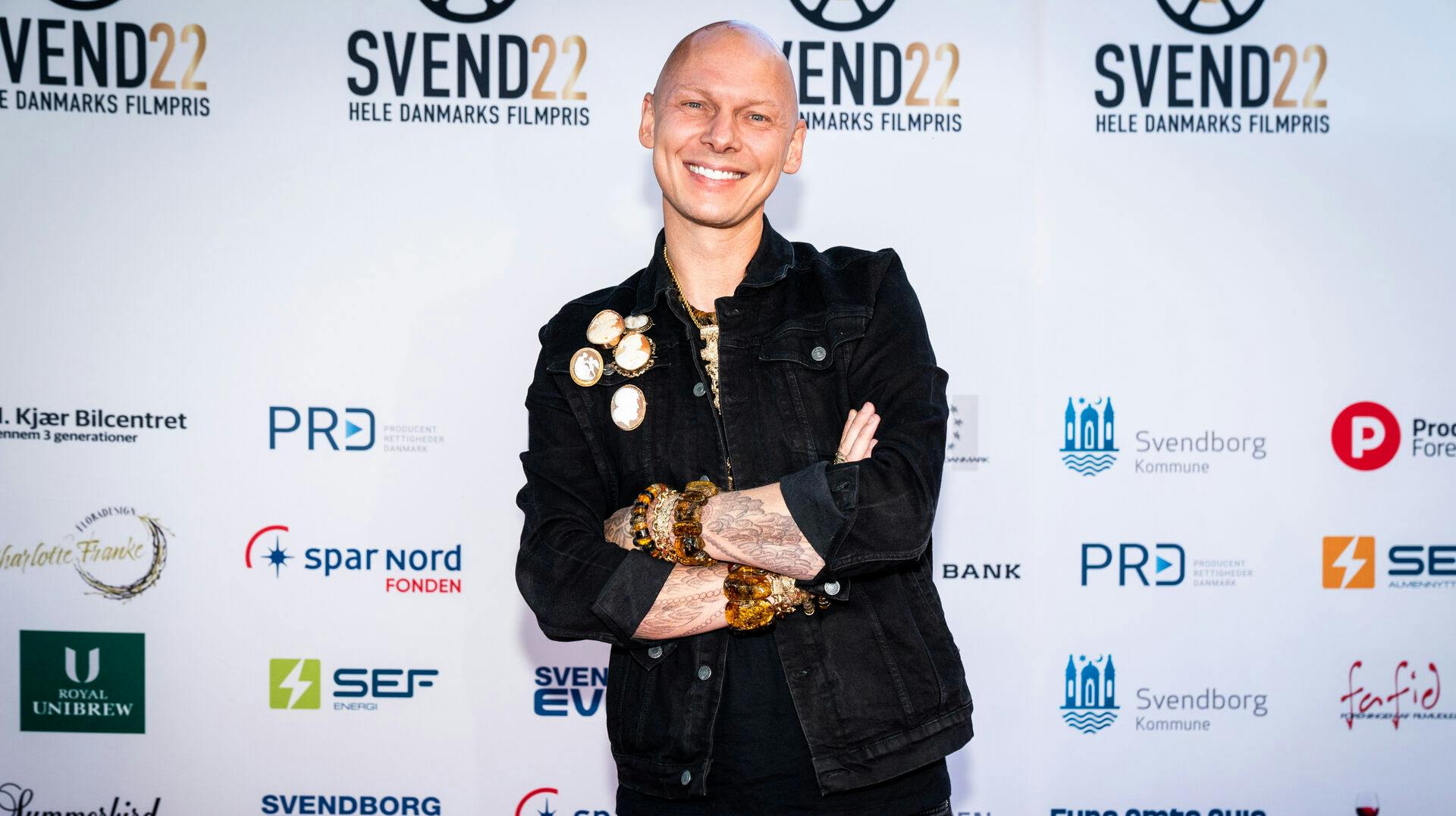 Jim Lyngvild ankommer på den røde løber til uddeling af filmprisen Svend Prisen i Krøyers Have i Svendborg, onsdag den 31. august 2022.. (Foto: Ida Marie Odgaard/Ritzau Scanpix)