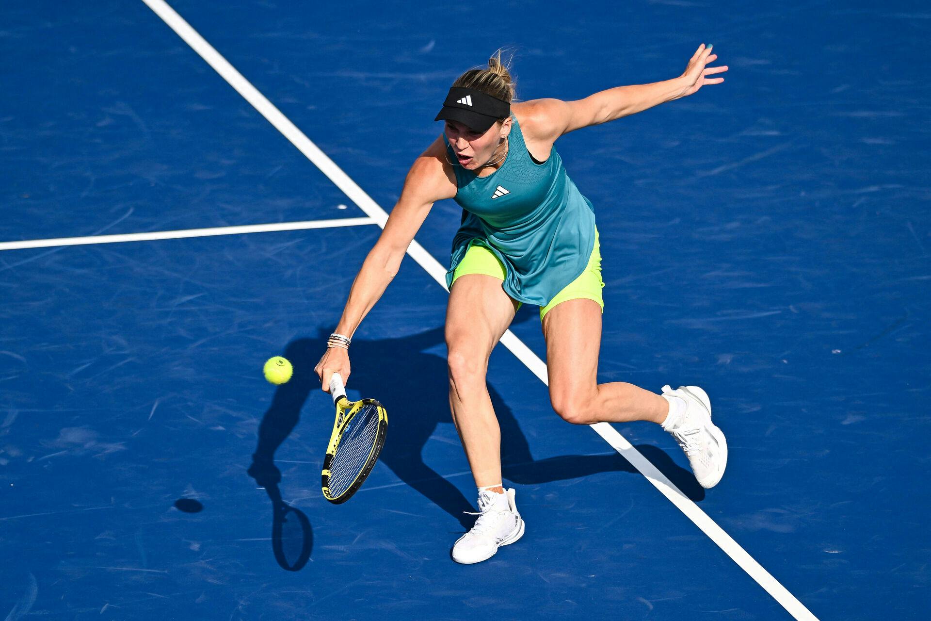 Wozniacki måtte se sig slået af Wimbledon-vinderen Marketa Vondrousova i sin anden comeback-kamp. Nu står hun over for Wimbledon-semifinalist. 