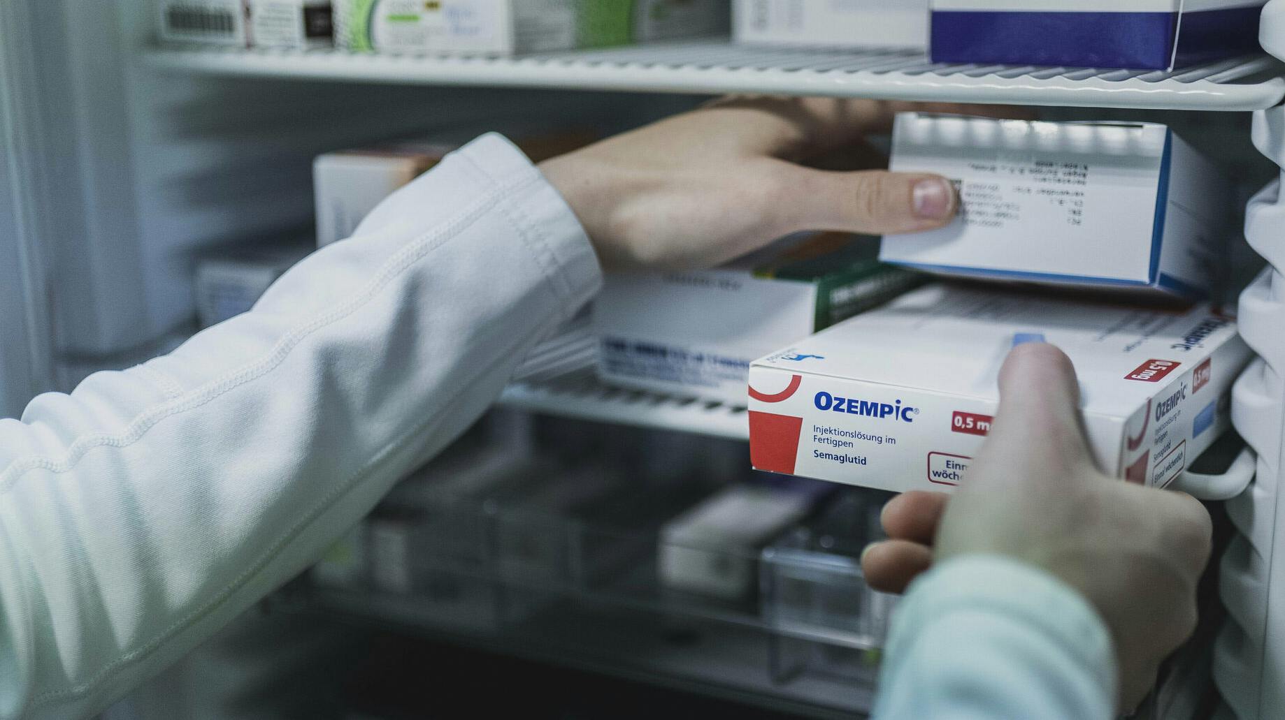 Pack of Ozempic, antidiabetic for weight control, taken in a pharmacy in Niesky, April 13, 2023. Photo by: Florian Gaertner/picture-alliance/dpa/AP Images