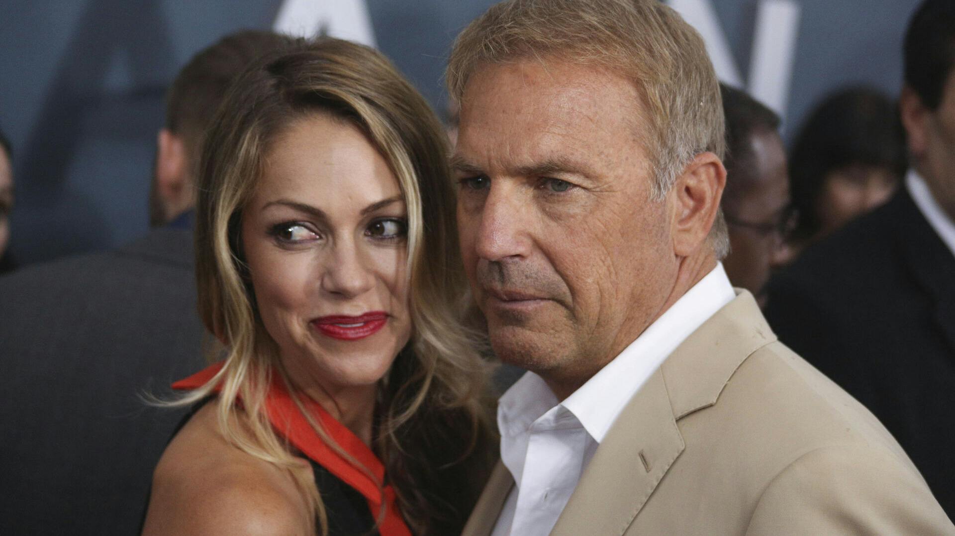 Photo by: NDZ/STAR MAX/IPx 2023 6/10/13 Actor Kevin Costner and wife Christine Baumgartner attend "Man Of Steel" World Premiere at Alice Tully Hall at Lincoln Center on June 10, 2013 in New York City.
