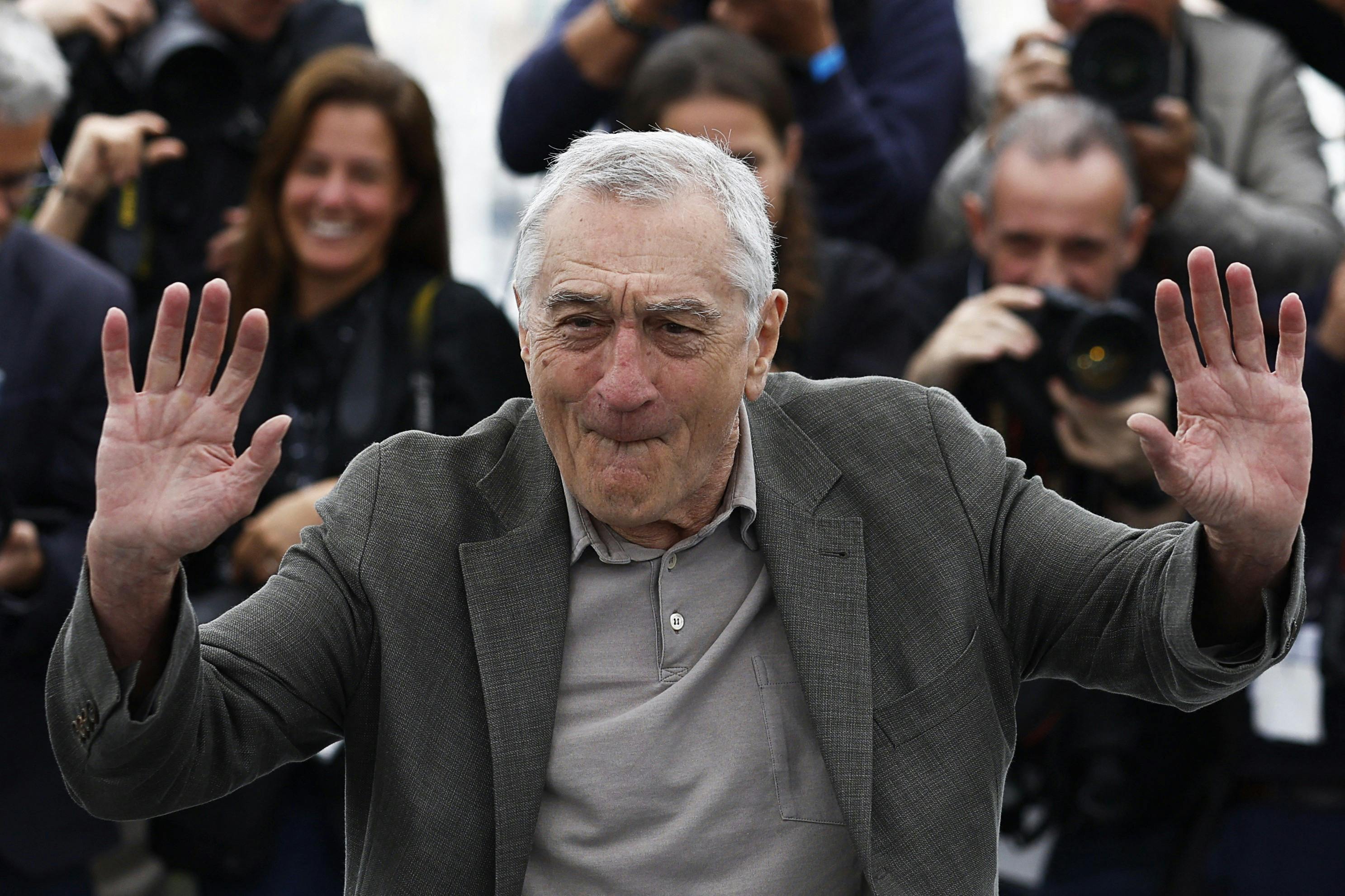 The 76th Cannes Film Festival - Photocall for the film 'Killers of the Flower Moon' Out of Competition - Cannes, France, May 21, 2023. Cast member Robert De Niro poses. REUTERS/Gonzalo Fuentes