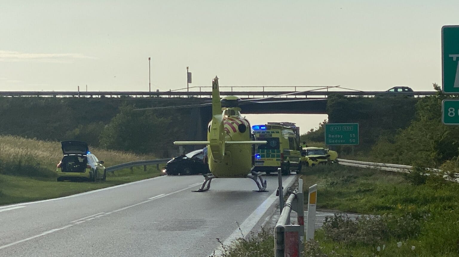 Trods en omfattende redningsindsats lykkedes det ikke at redde kvindens liv.