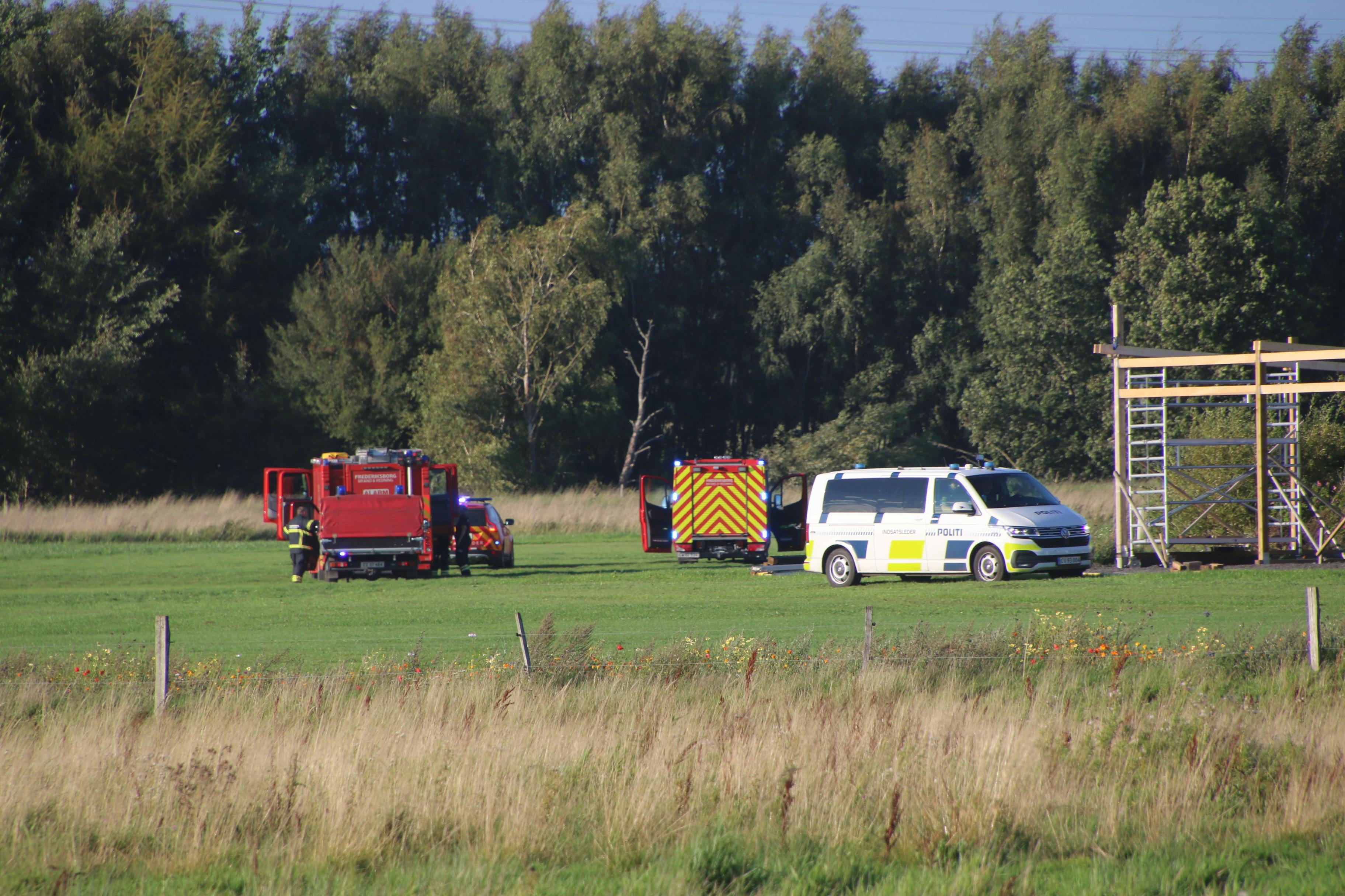Et svævefly er styrtet ned på Sjælland ved Gørløse.