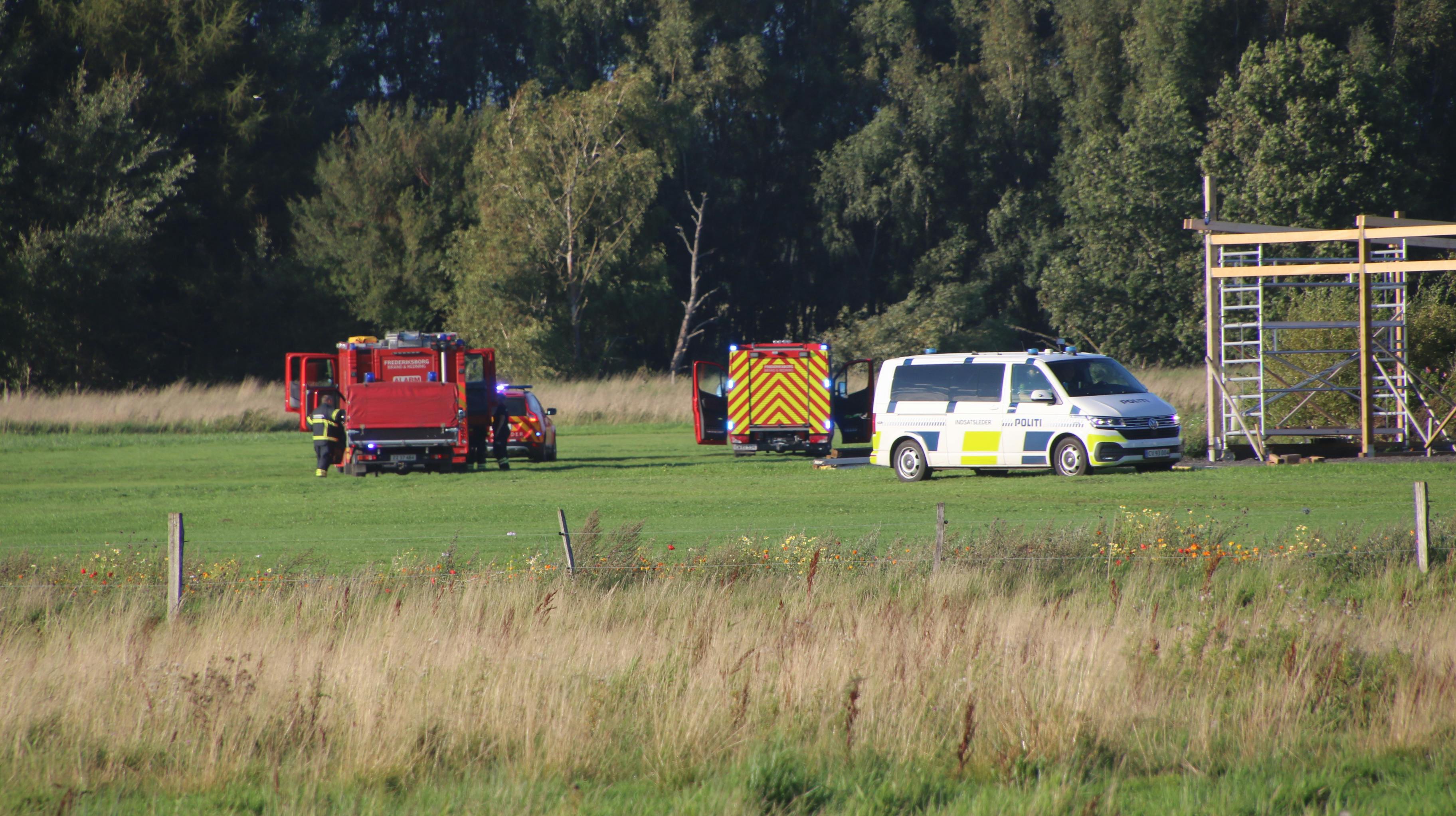 Et svævefly er styrtet ned på Sjælland ved Gørløse.