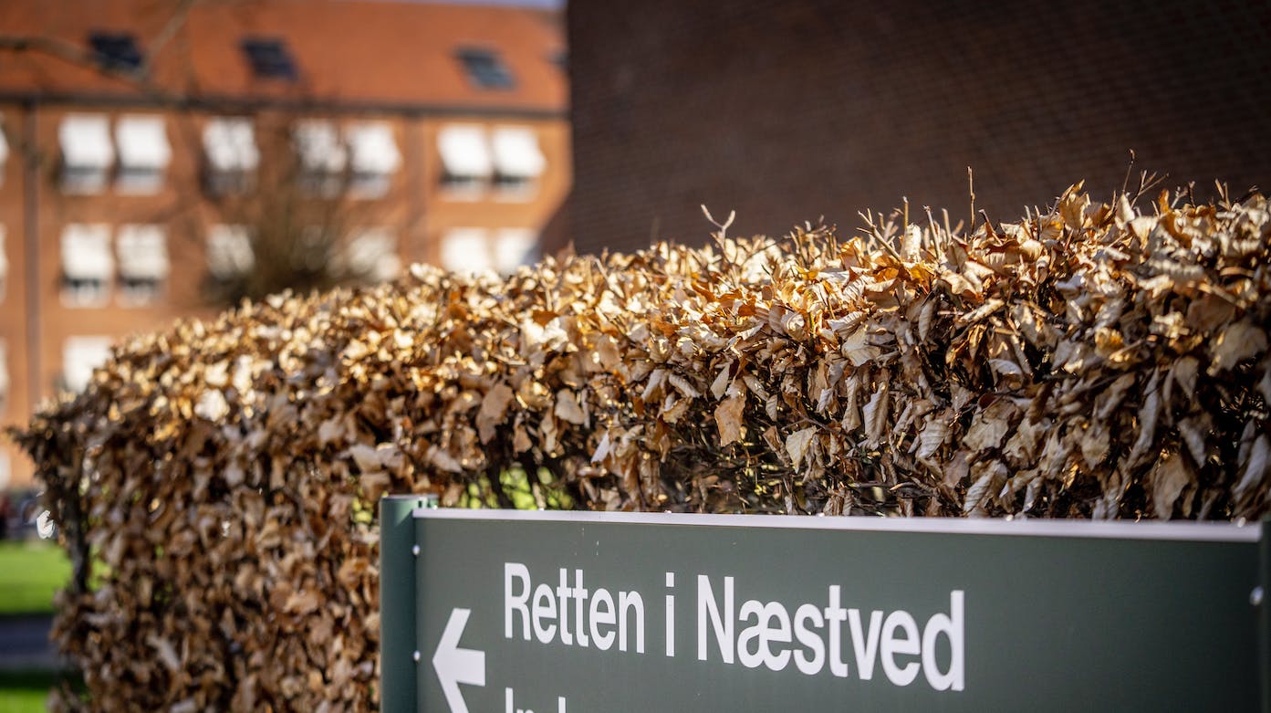 Det var her i Retten i Næstved, at dommen over faren faldt