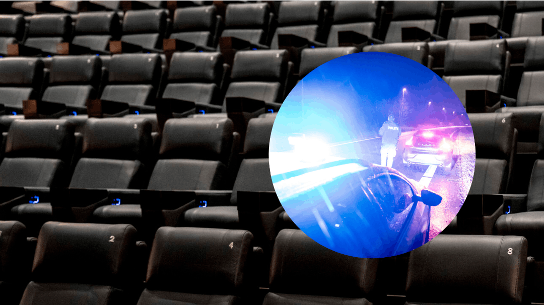 Biografen i Næstved fik torsdag eftermiddag uventet besøg af en tilsyneladende tissetrængende mand.