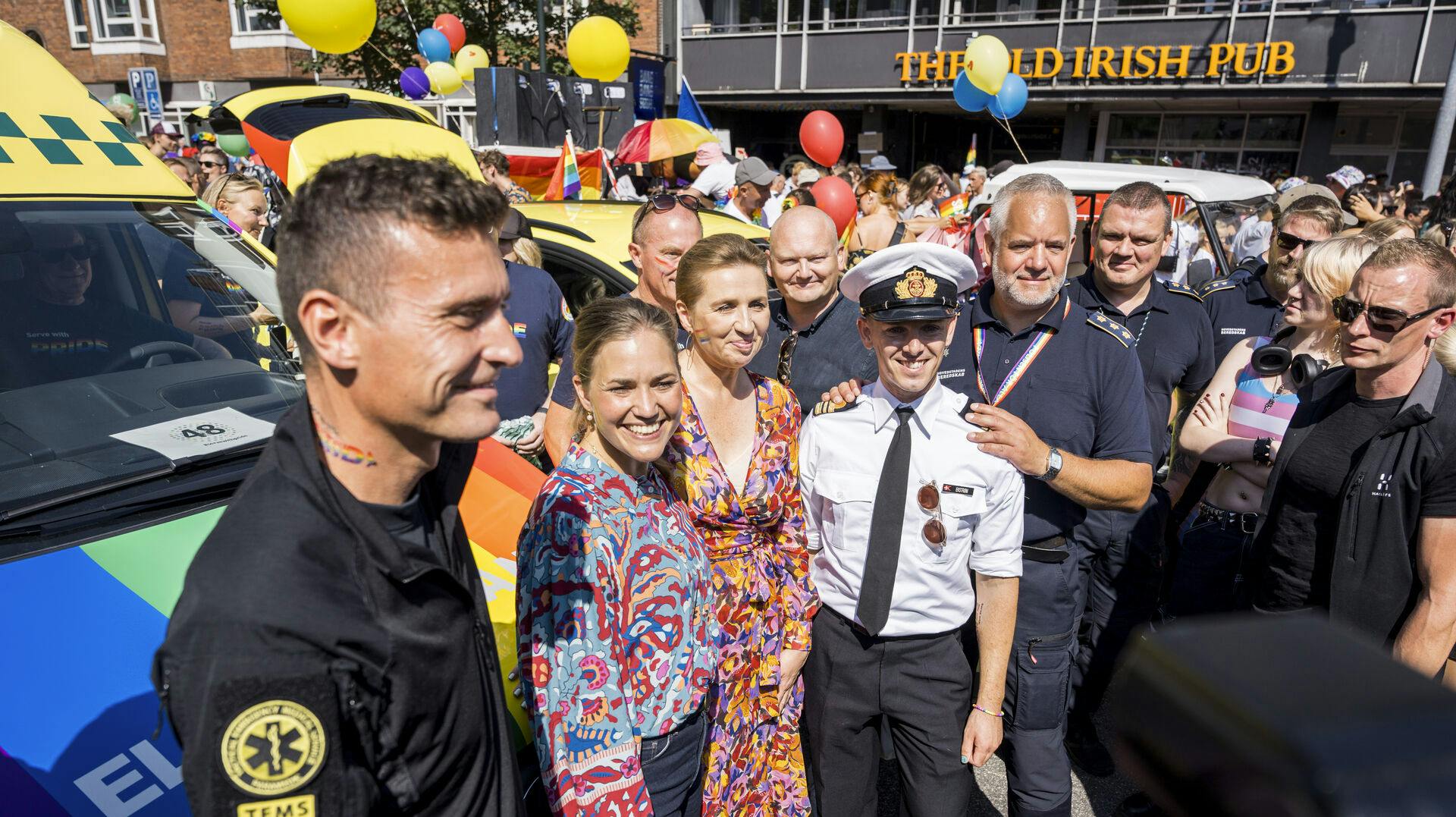 Statsminister Mette Frederiksen (S) var blandt deltagerne til årets Pride i København.