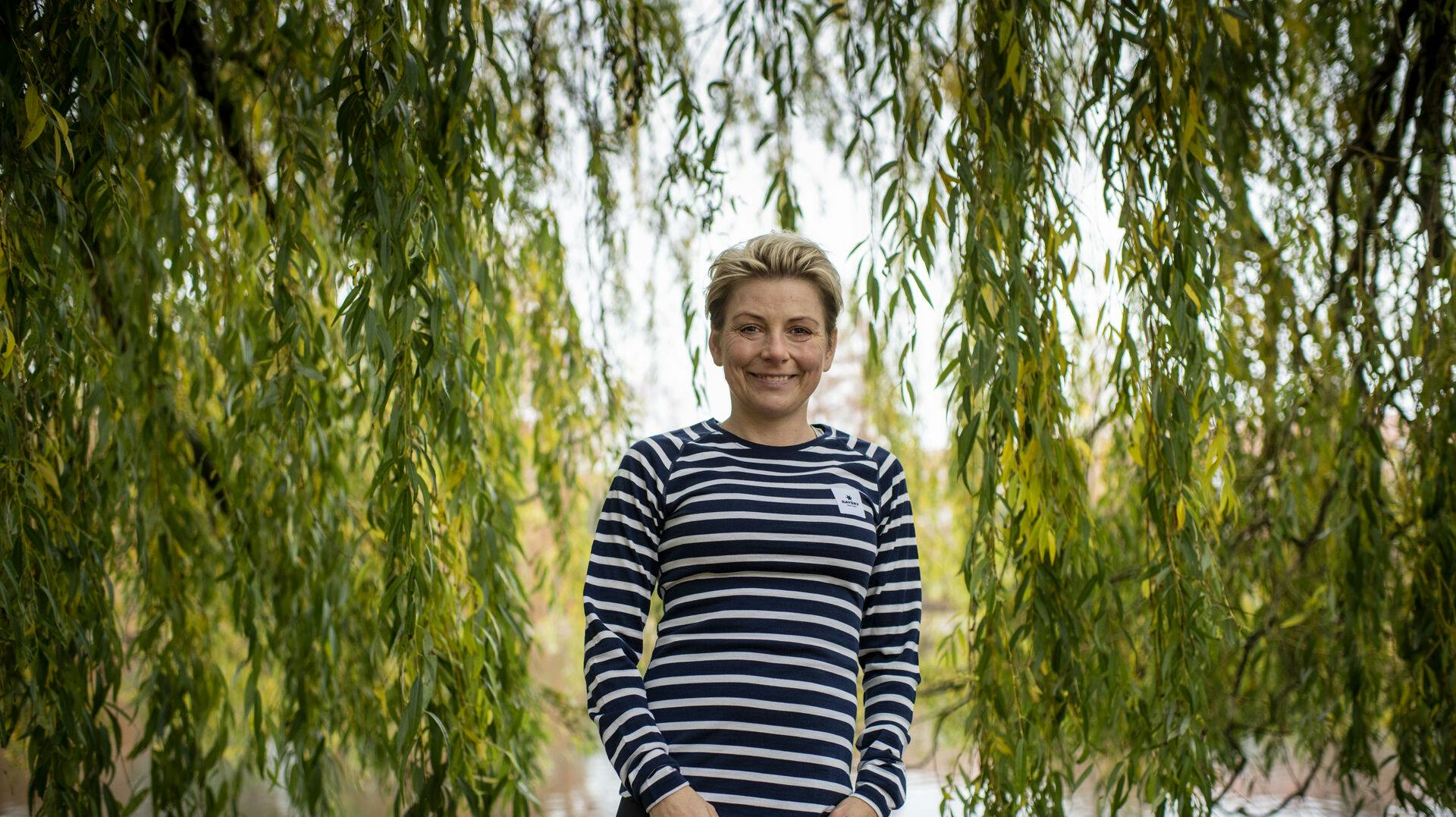 Flere og flere ultraløb vindes af kvinder. Stine Rex er en af dem, der giver mændene baghjul. For en måned siden løb hun i 38 timer. Så gav sidste mand op. Foto: Joachim Ladefoged