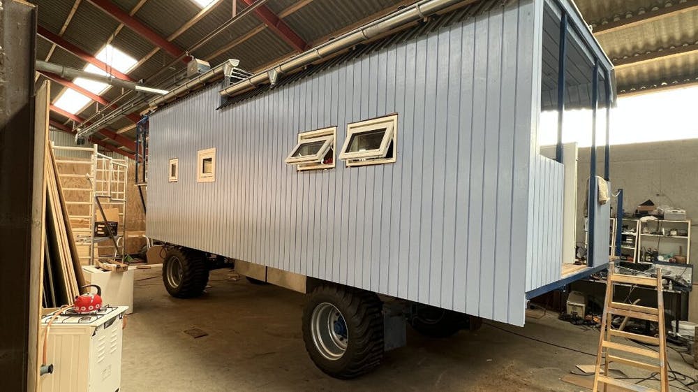 Allan Jensens lille hus er 16 kvadratmeter.