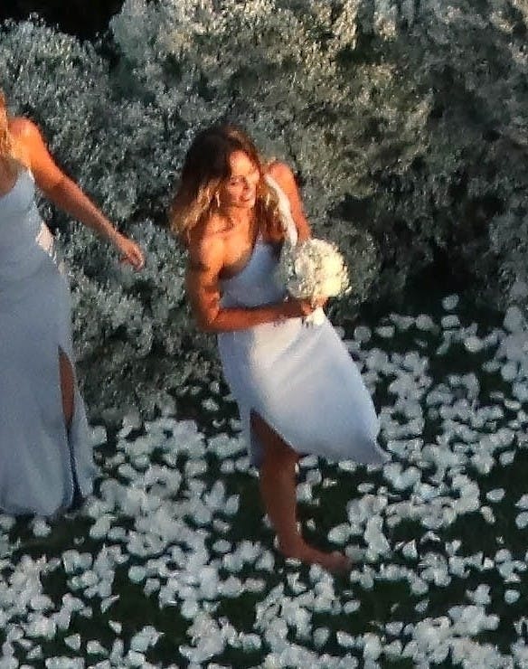 Los Angeles, CA - *EXCLUSIVE* - Miley Cyrus' mom Tish and 'Prison Break' star Dominic Purcell get married in Malibu during a small ceremony with close friends and family. Pictured: Tish Cyrus , Dominic Purcell BACKGRID USA 19 AUGUST 2023 USA: +1 310 798 9111 / usasales@backgrid.com UK: +44 208 344 2007 / uksales@backgrid.com *UK Clients - Pictures Containing Children Please Pixelate Face Prior To Publication*
