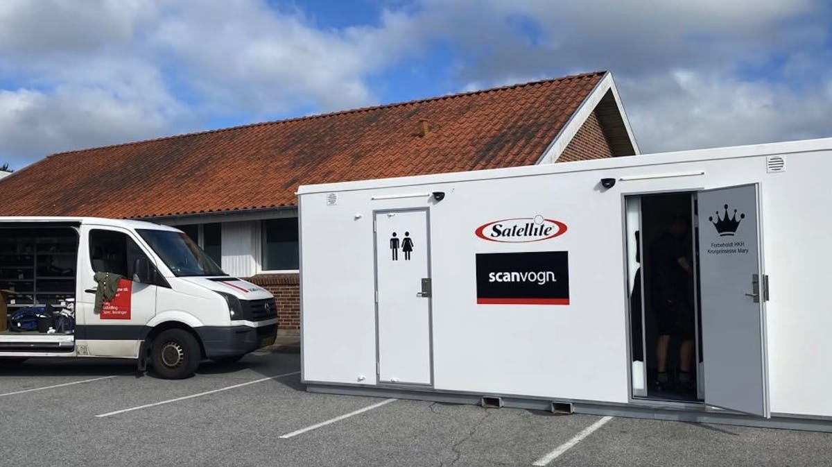 Et lokalt firma har sørget for, at kronprinsesse Mary har skidegode forhold, hvis hun skal på toilettet under et royalt besøg. 