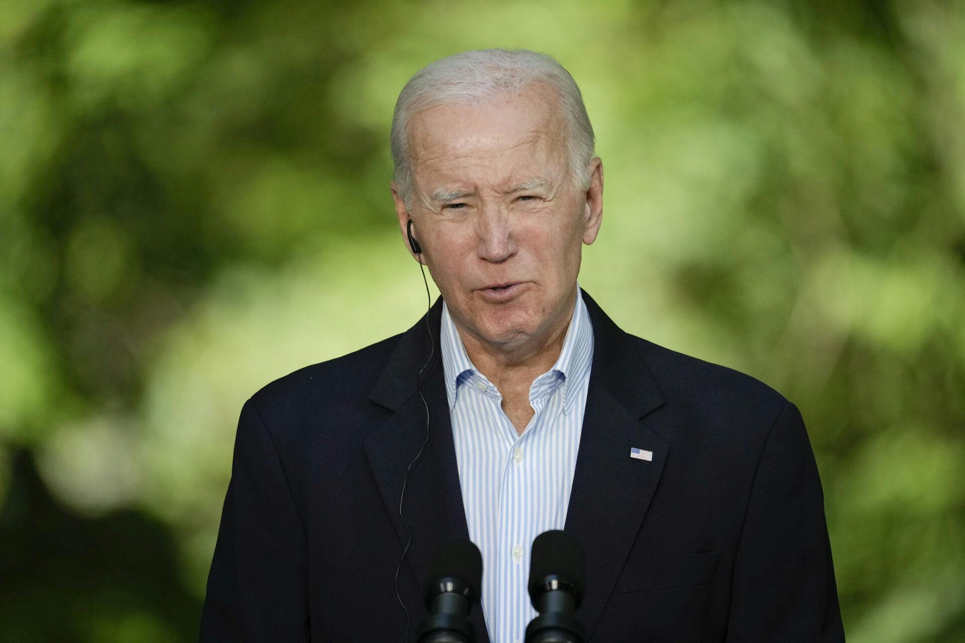 Joe Biden reagerer på nyheden om, at&nbsp;Jevgenij Prigozjins er død i et flystyrt.&nbsp;