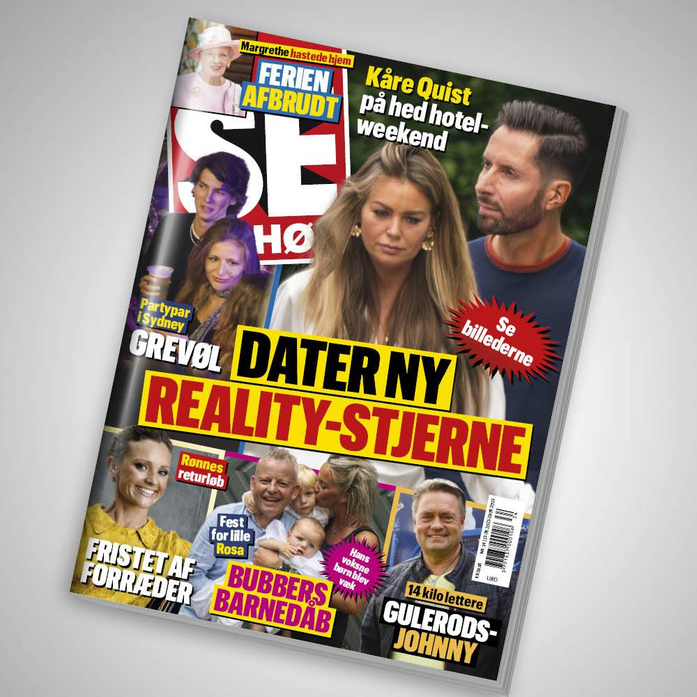 I den trykte udgave af SE og HØR, der er på gaden i dag, kan du se mange flere billeder af parret og læse den fulde historie om, hvorfor de havde valgt netop den dag til at tage på badehotel.