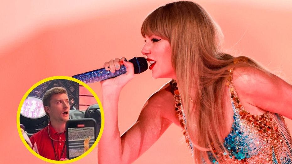 Sikkerhedsvagten, der gik viralt for at synge med til Taylor Swift-koncert, er blevet fyret.