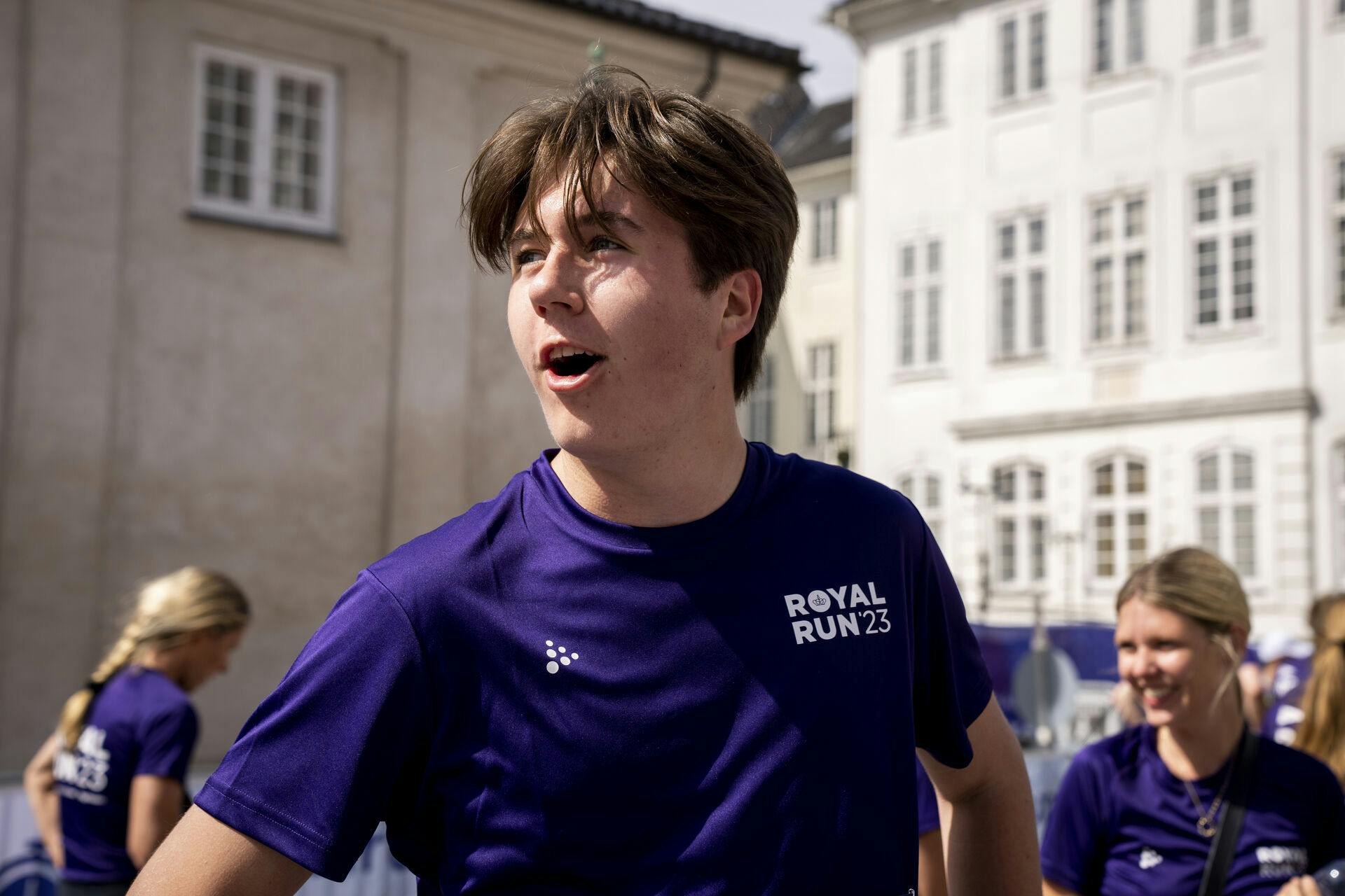Prins Christian løber 5 km for alle grupper under Royal Run i København, mandag den 29. maj 2023.. (Foto: Ida Marie Odgaard/Ritzau Scanpix)